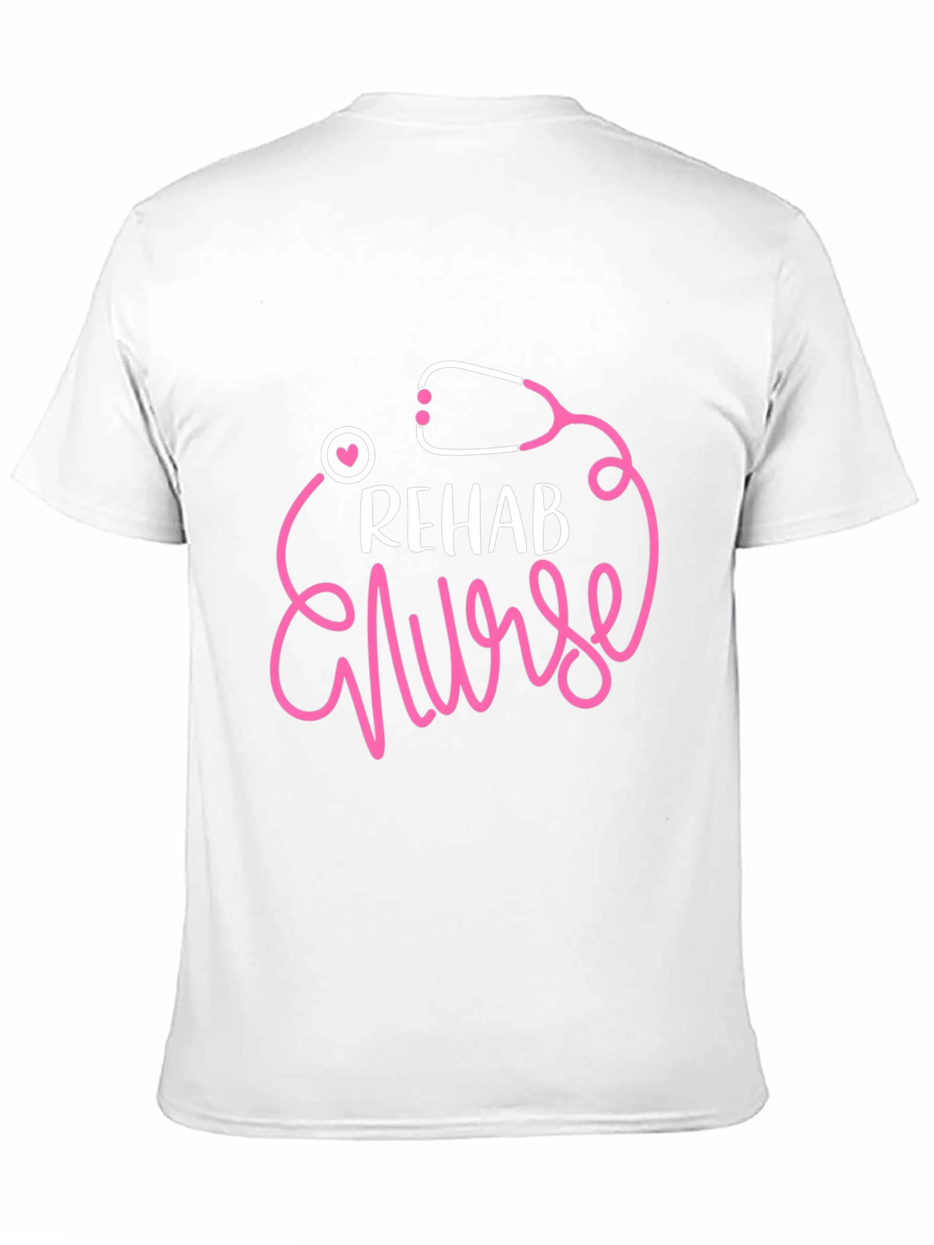 Rehab Nurse T-Shirt - Stethoscope Graphic Tee