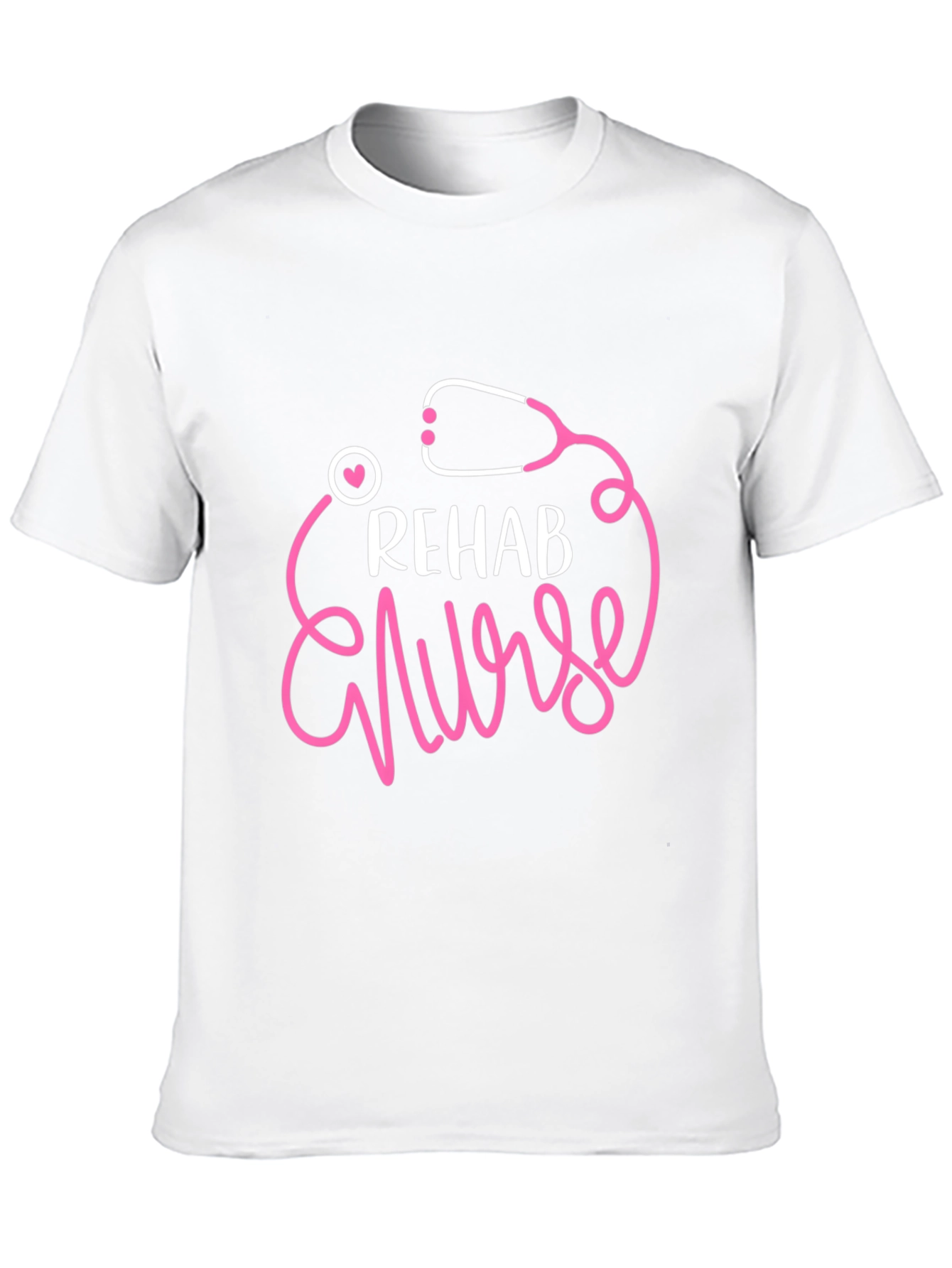 Rehab Nurse T-Shirt - Stethoscope Graphic Tee