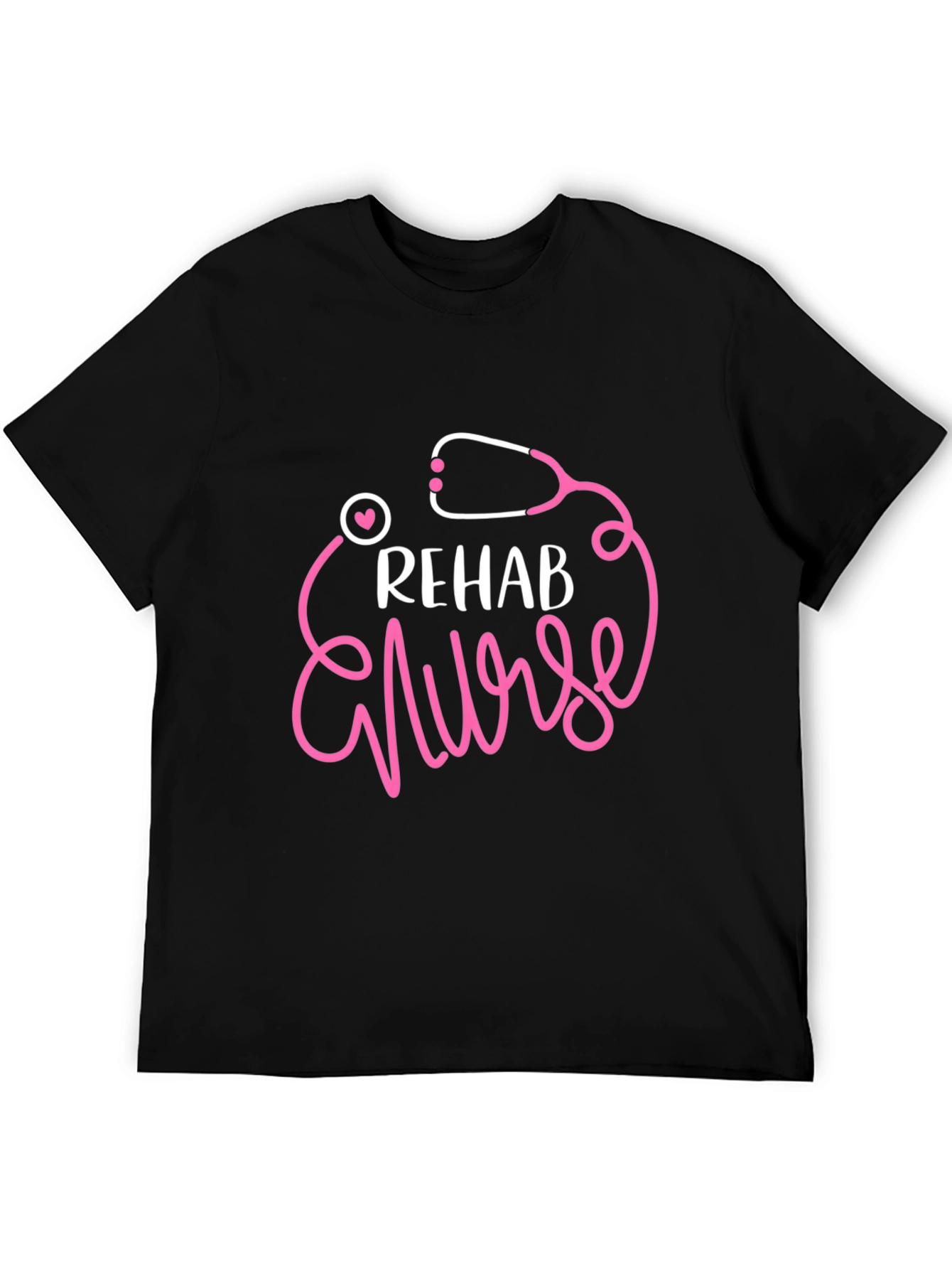 Rehab Nurse T-Shirt - Stethoscope Graphic Tee