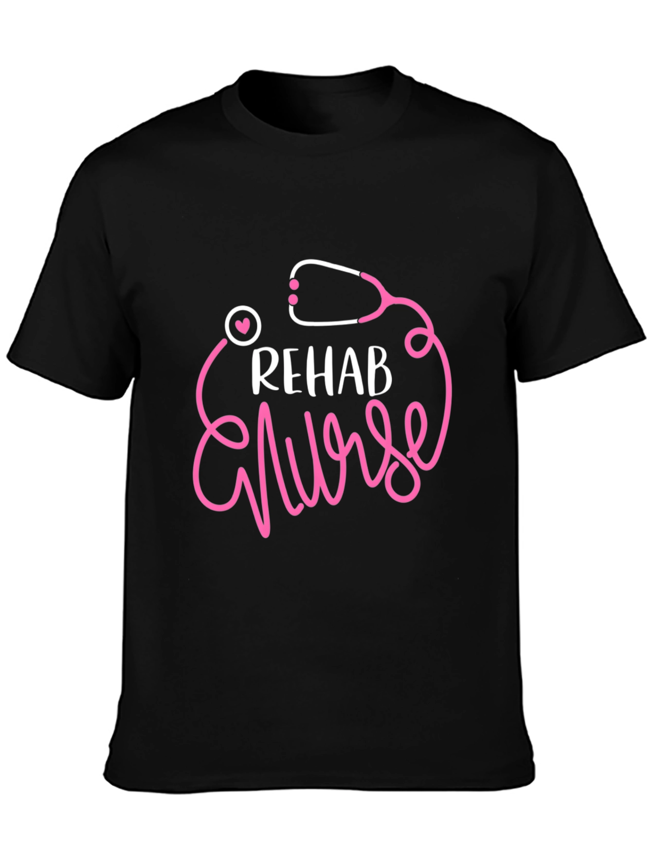 Rehab Nurse T-Shirt - Stethoscope Graphic Tee