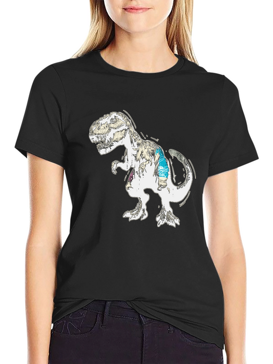 Dino Graphic Black T-Shirt - Modern Style
