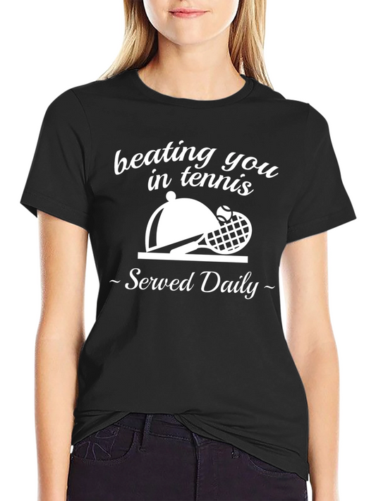 Tennis Served Daily Graphic T-Shirt
