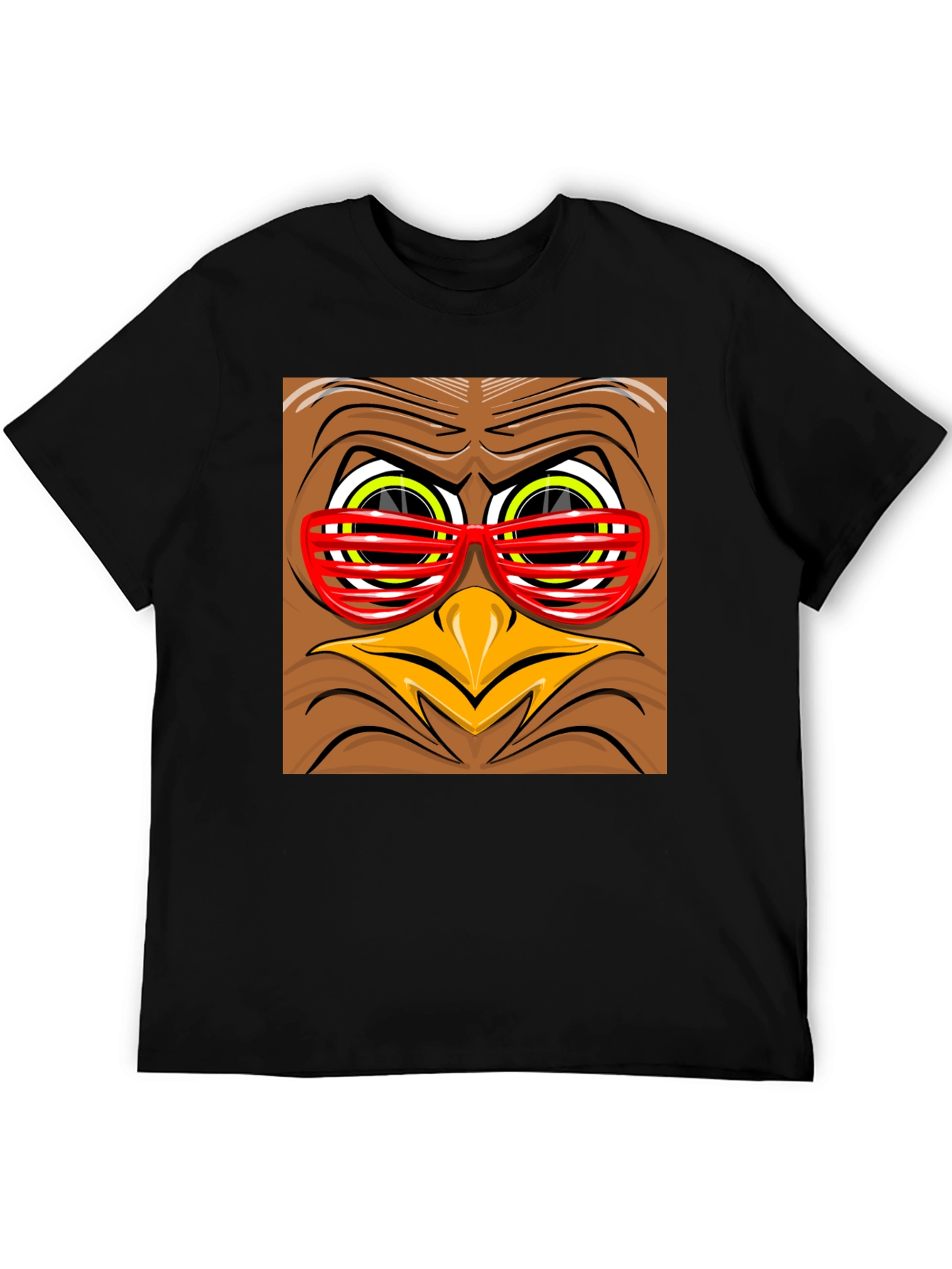 Funny Turkey Face Graphic Tee