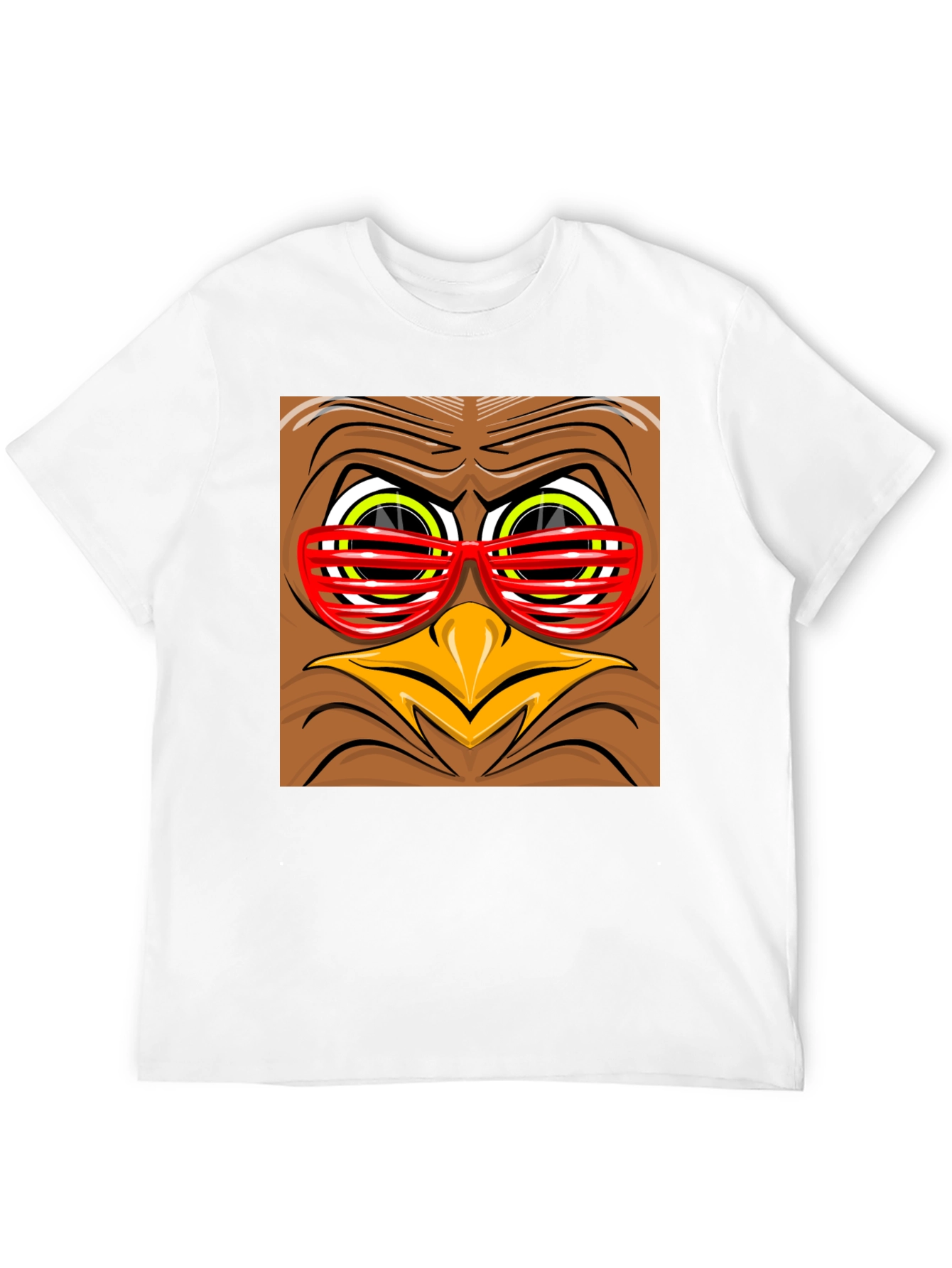 Funny Turkey Face Graphic Tee
