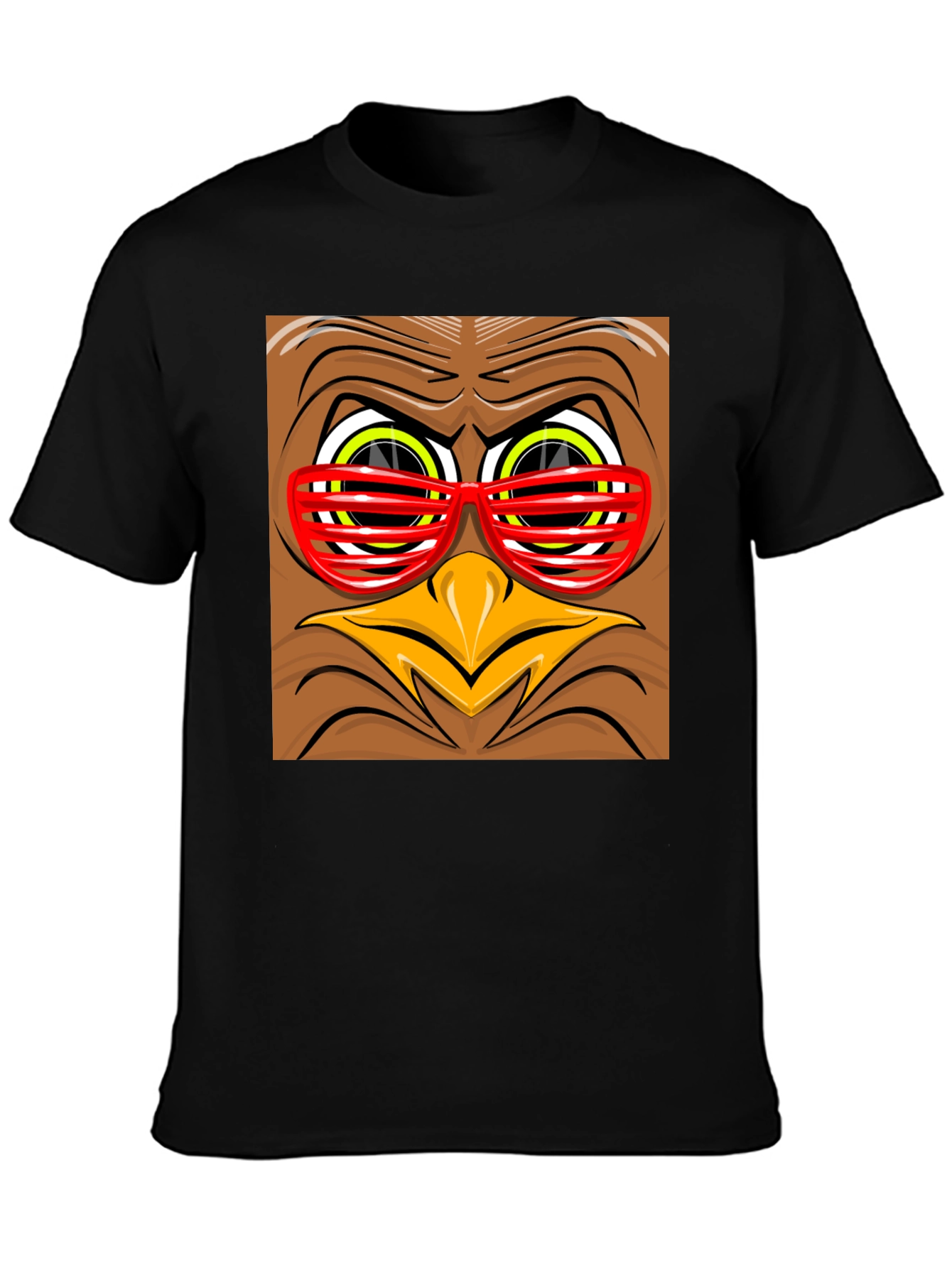 Funny Turkey Face Graphic Tee