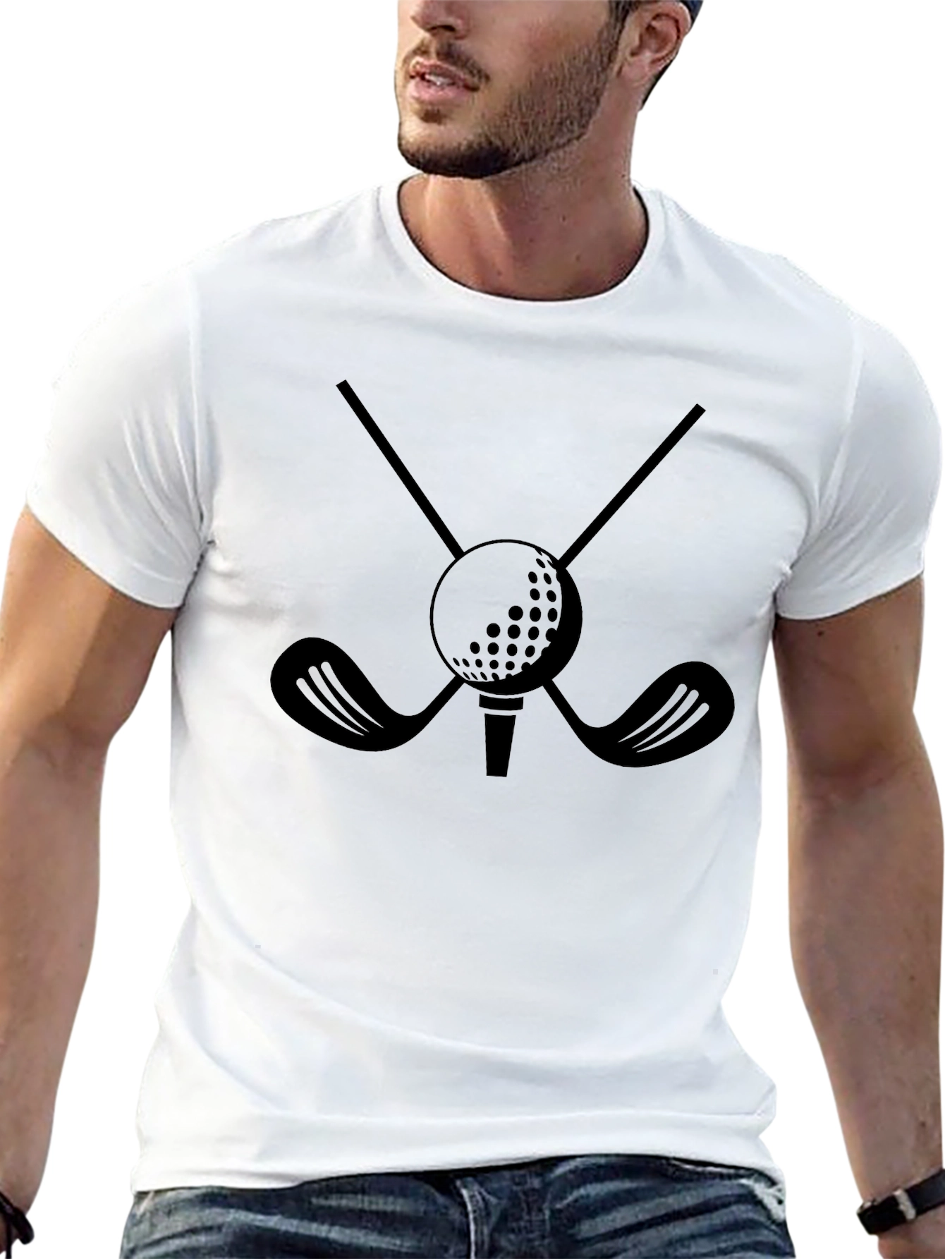 Golf Clubs & Ball Graphic Tee