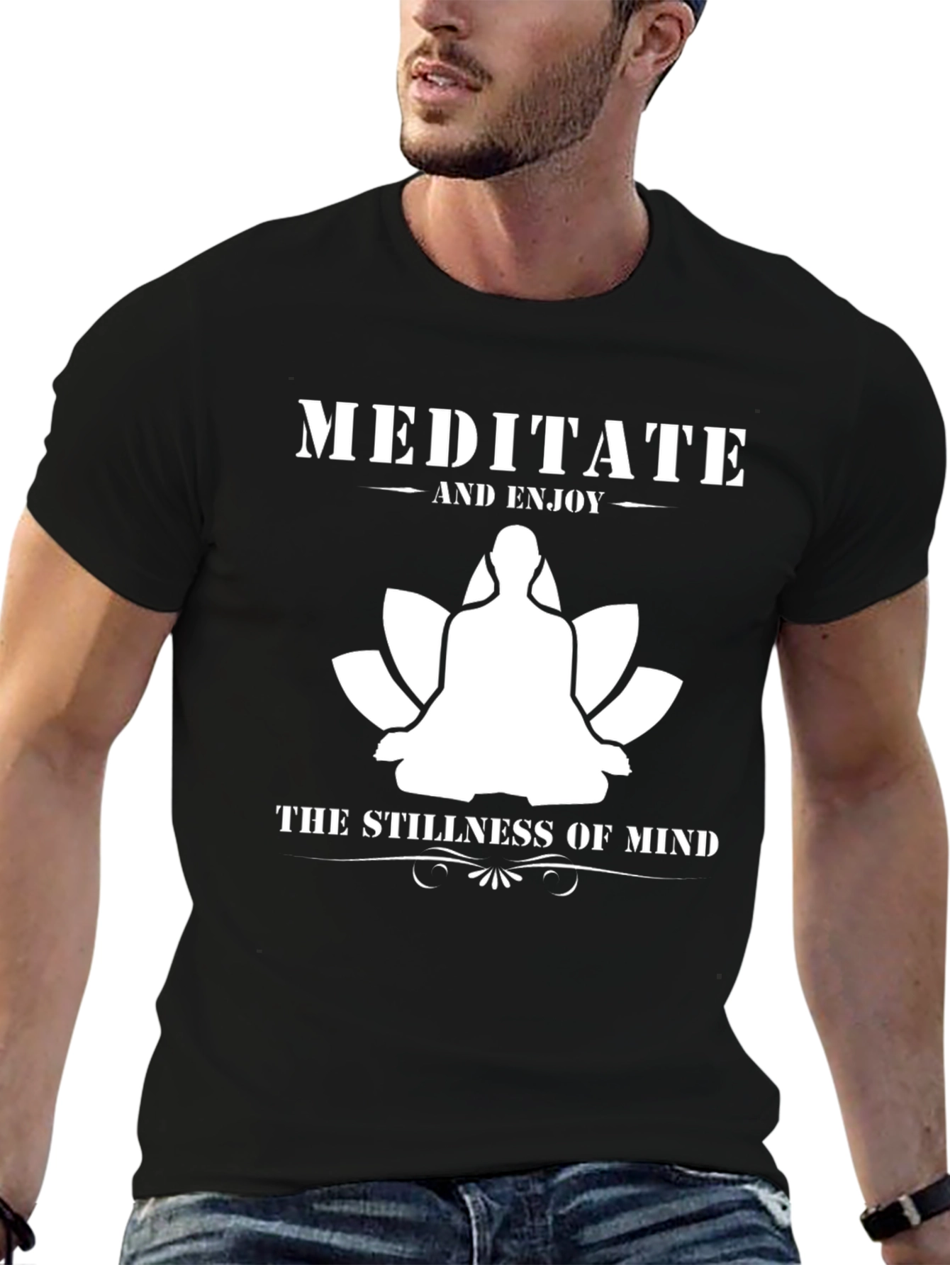 Meditate and Enjoy T-Shirt - Stillness of Mind