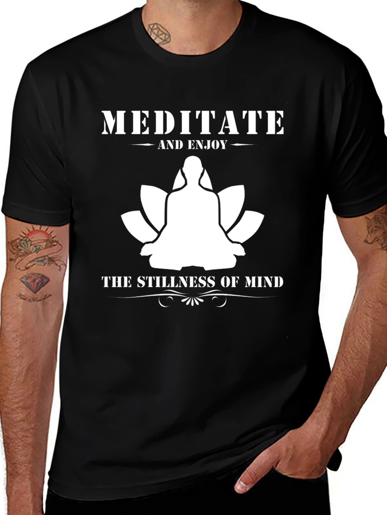 Meditate and Enjoy T-Shirt - Stillness of Mind