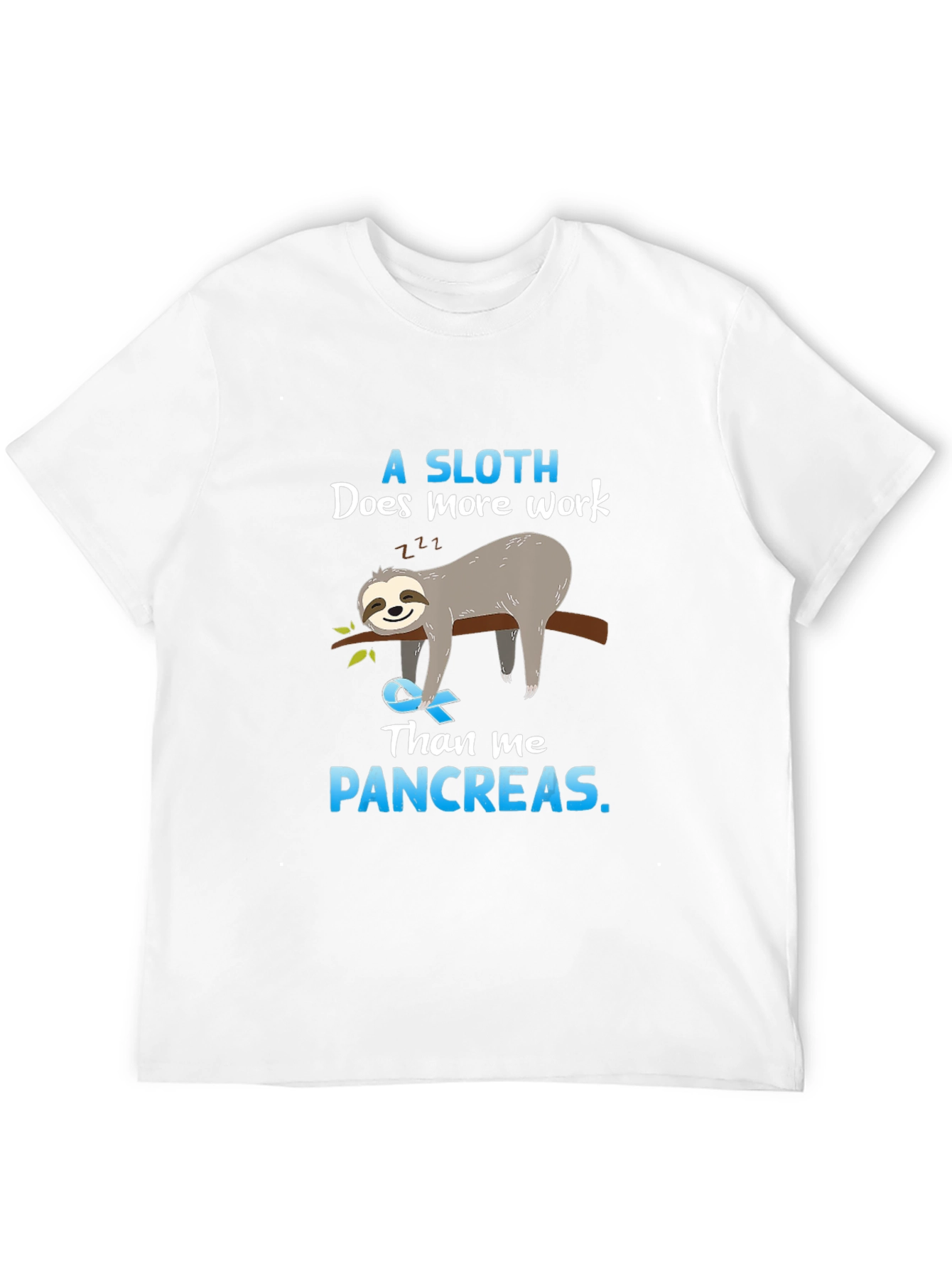 Sloth Pancreas Awareness T-Shirt
