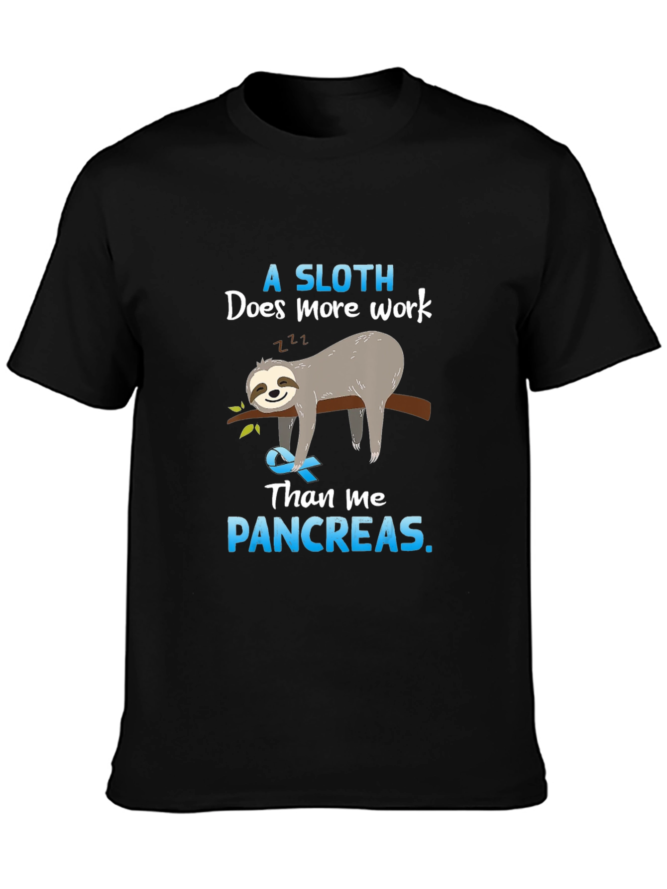 Sloth Pancreas Awareness T-Shirt