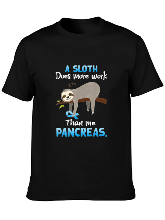 Sloth Pancreas Awareness T-Shirt