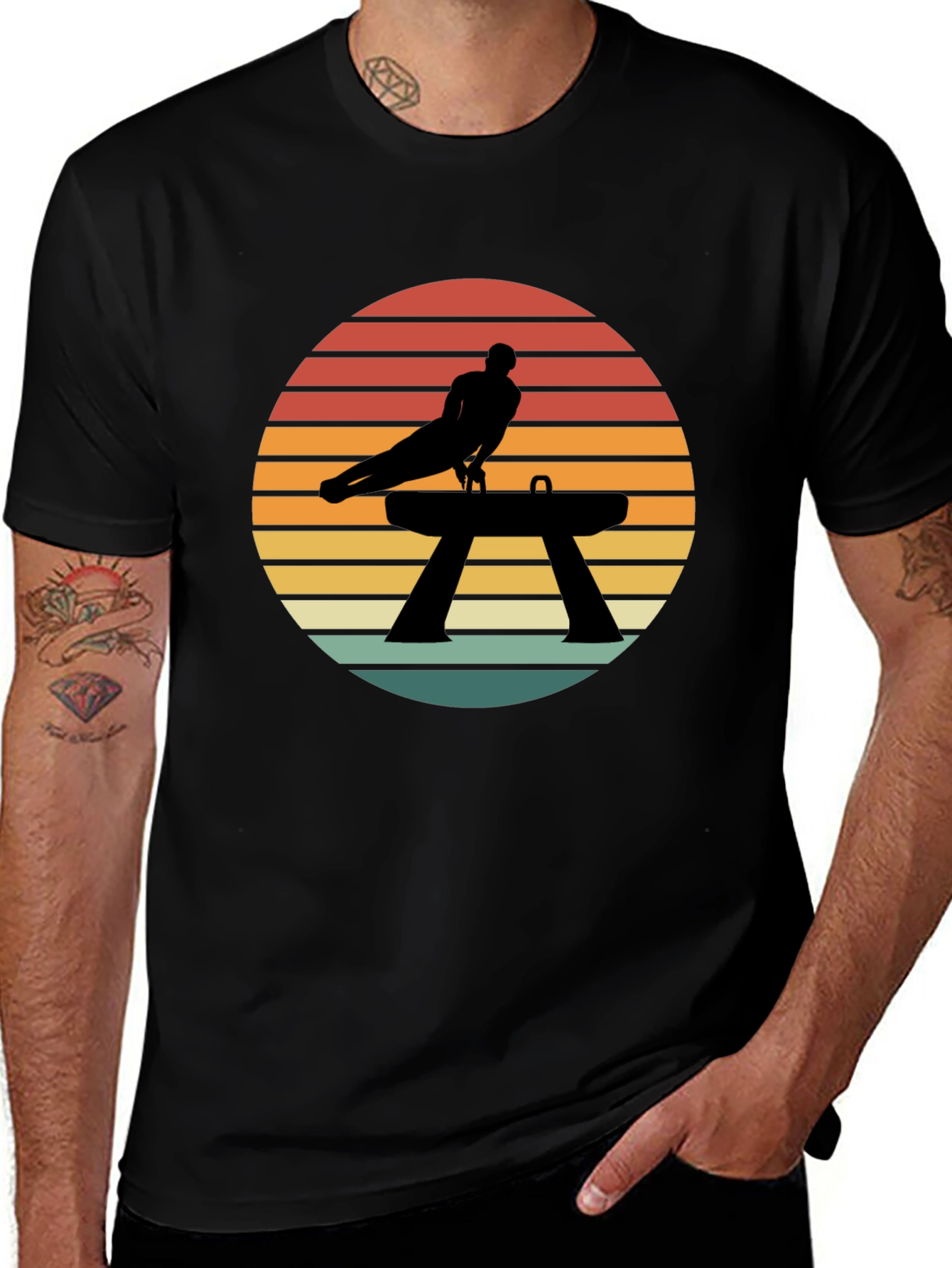 Gymnast Sunset Graphic Tee