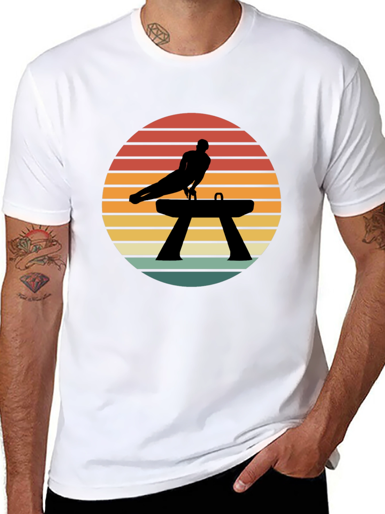 Gymnast Sunset Graphic Tee
