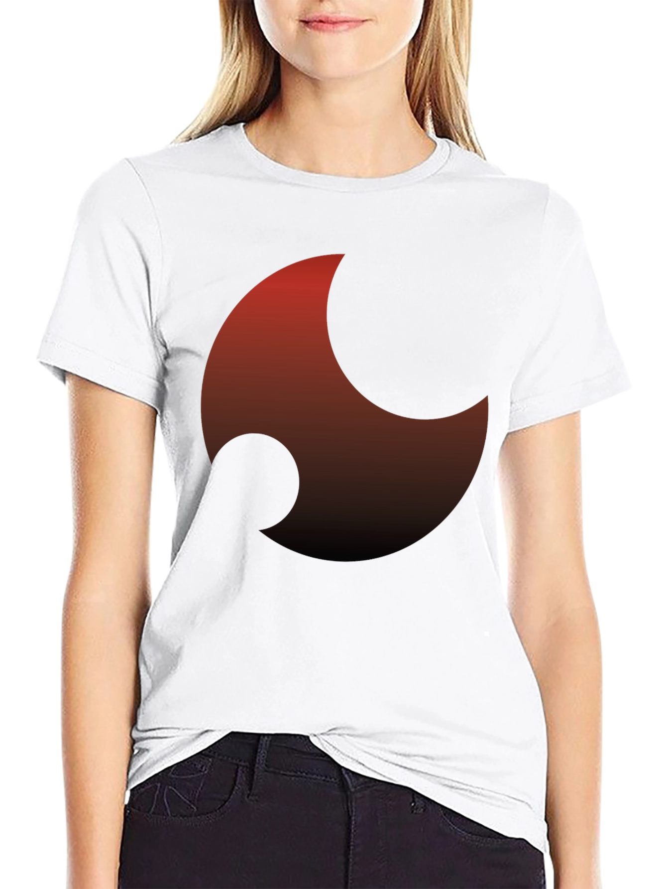 Abstract Graphic Black T-Shirt - Modern Casual Wear