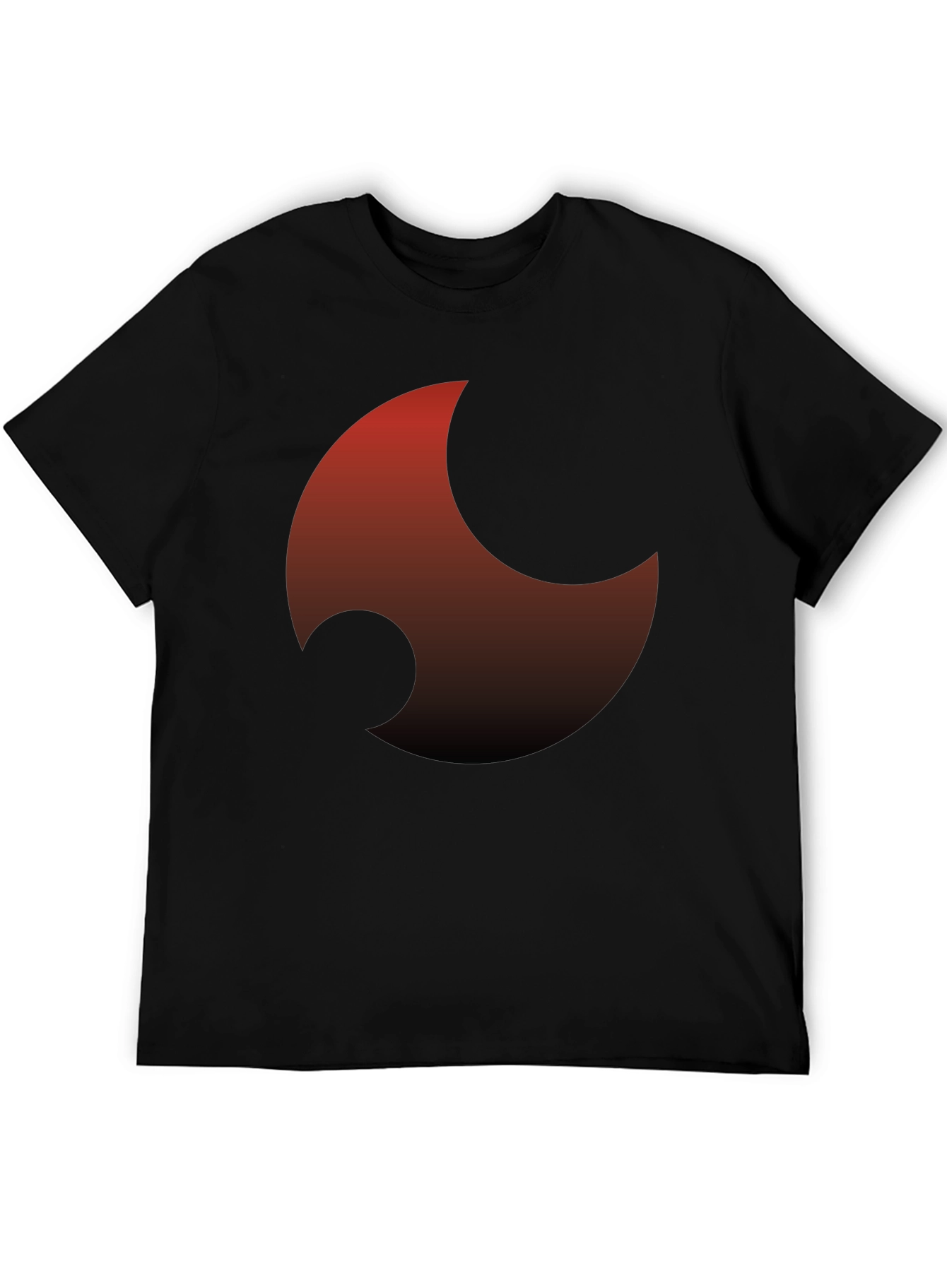 Abstract Graphic Black T-Shirt - Modern Casual Wear
