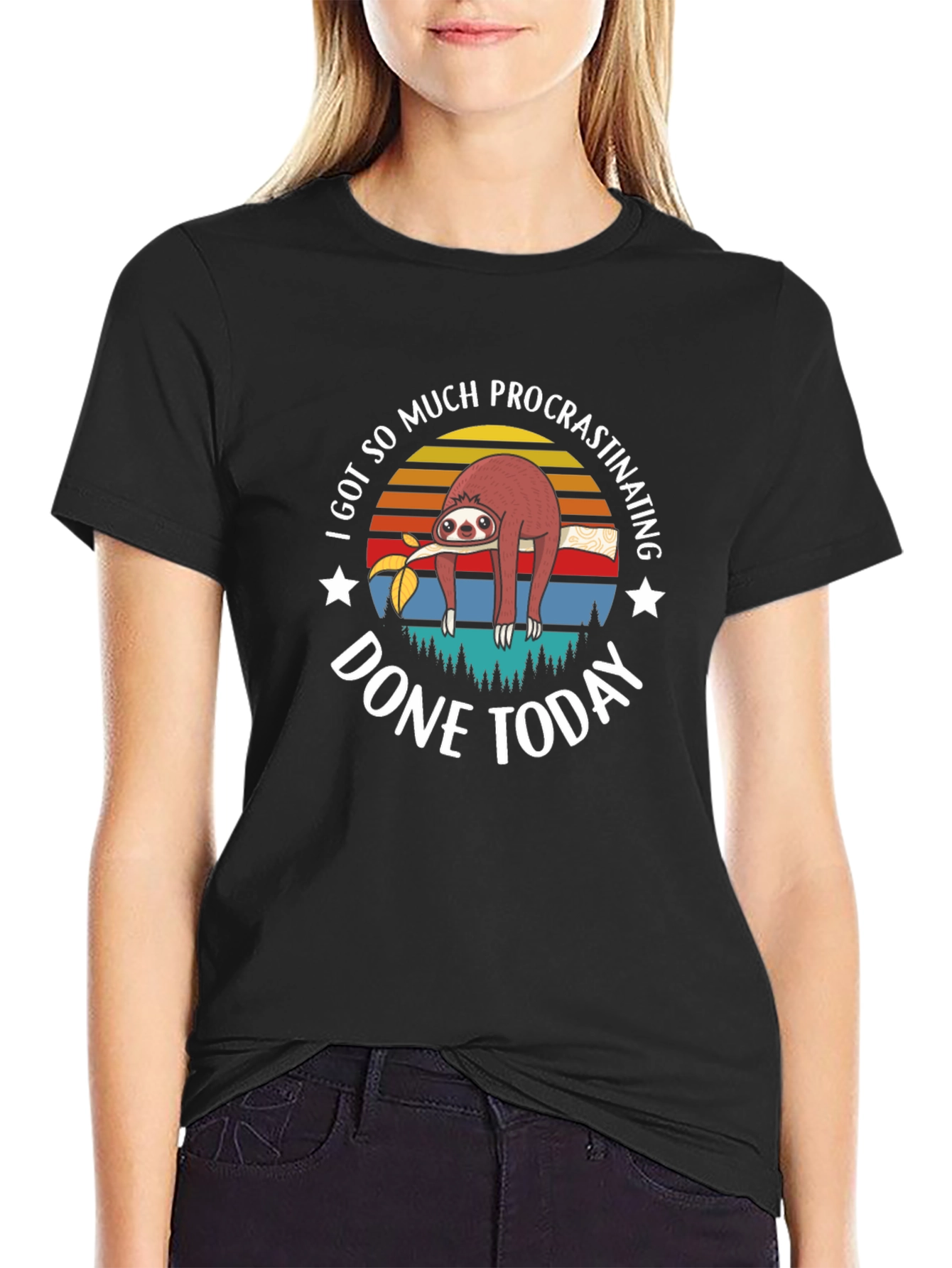 Funny Sloth Procrastination T-Shirt