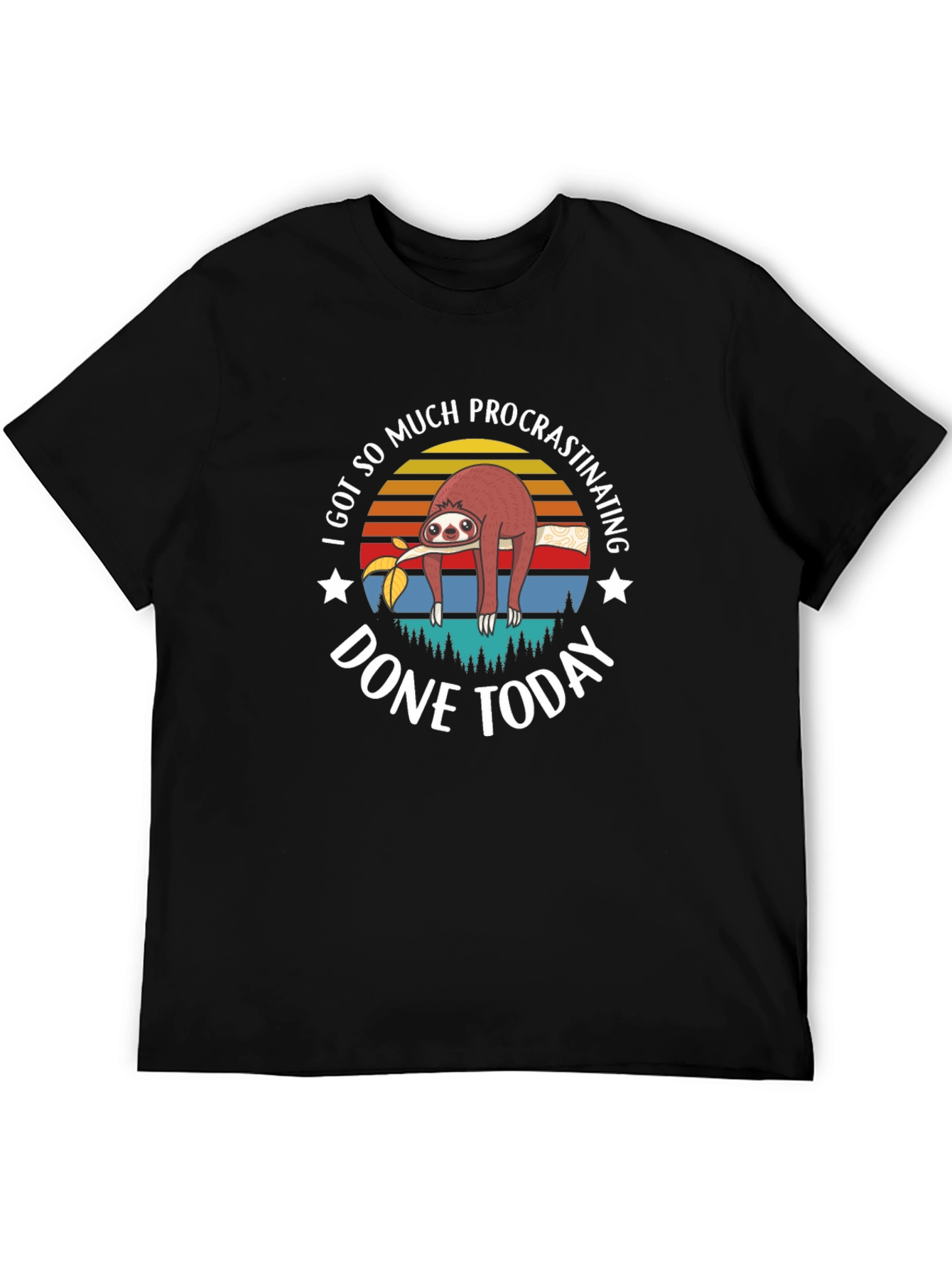 Funny Sloth Procrastination T-Shirt