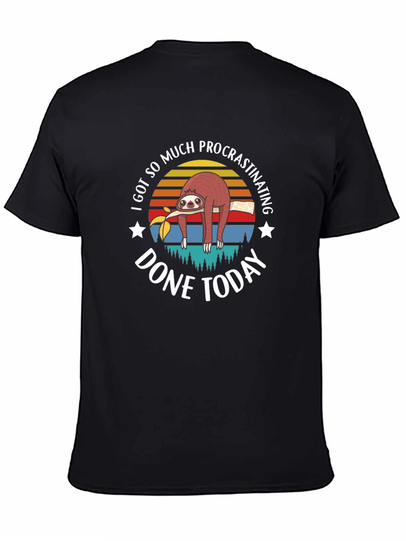 Funny Sloth Procrastination T-Shirt