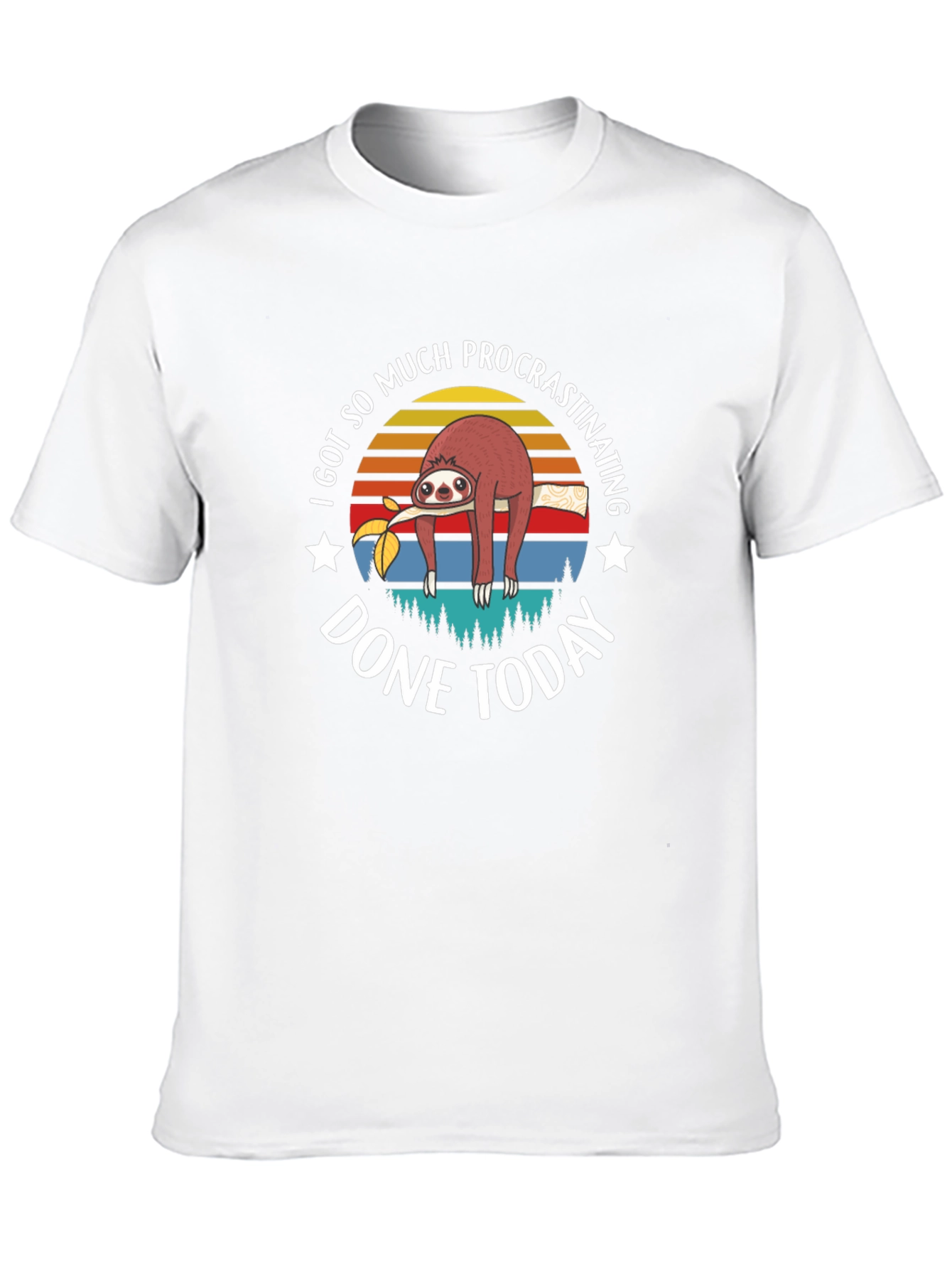 Funny Sloth Procrastination T-Shirt