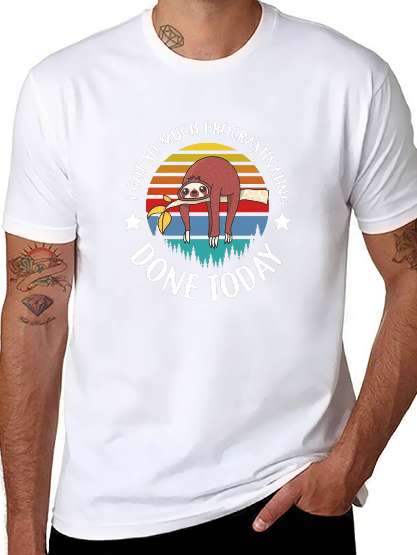 Funny Sloth Procrastination T-Shirt
