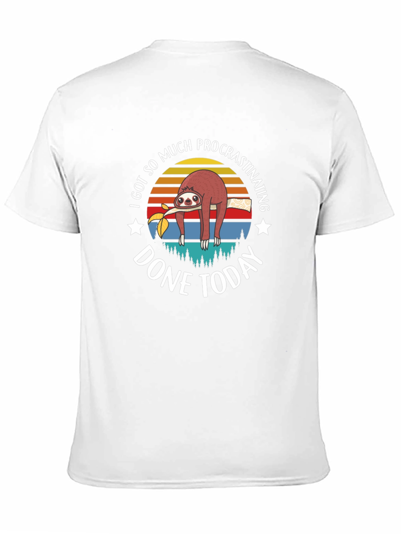 Funny Sloth Procrastination T-Shirt