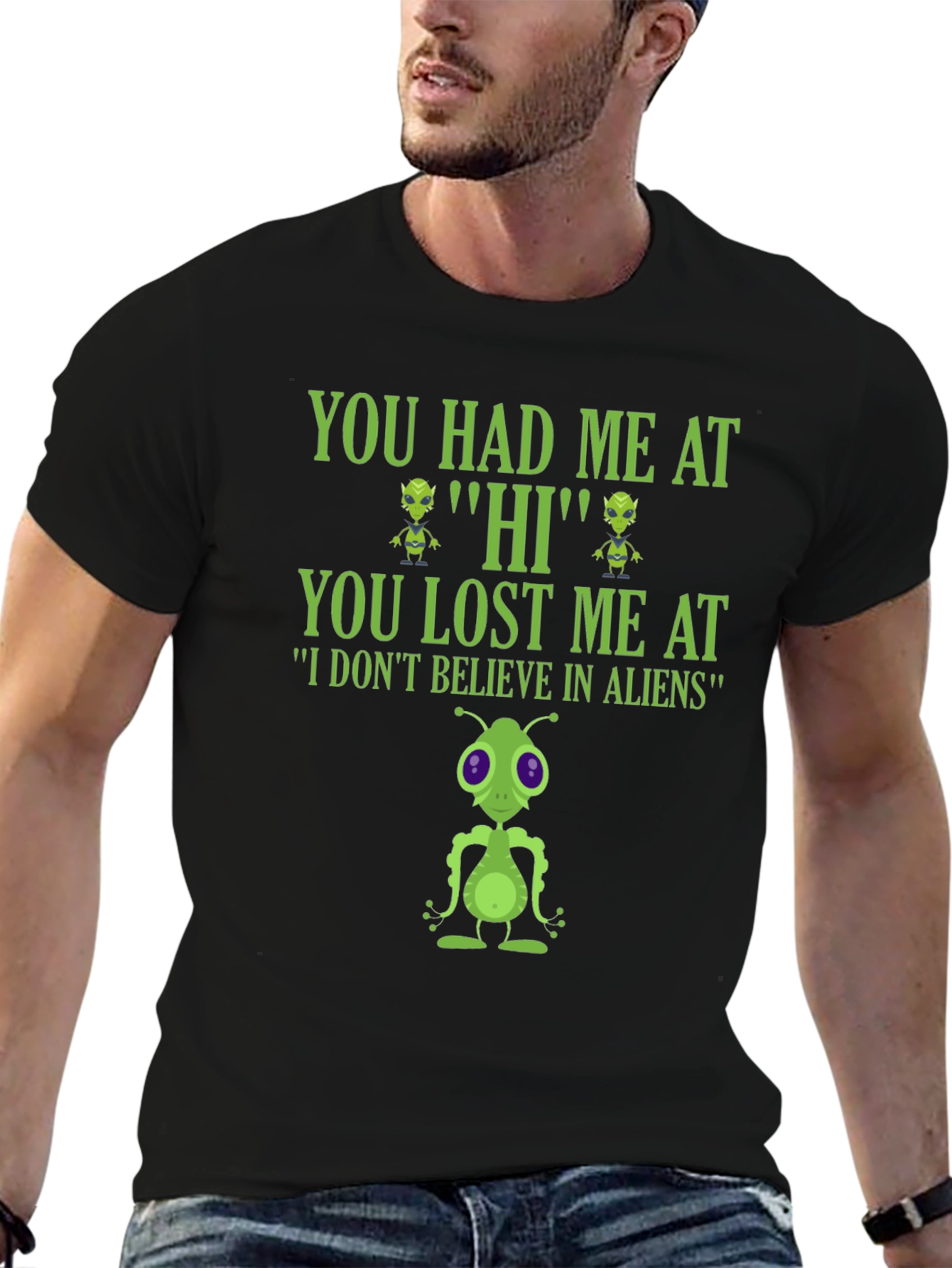 Alien Lover T-Shirt - You Had Me At Hi!