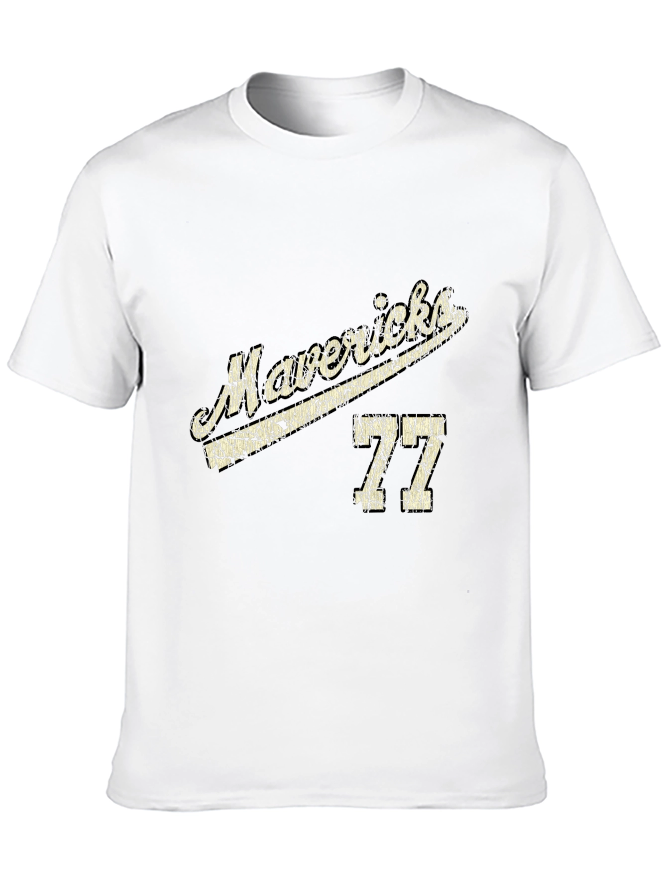 Mavericks 77 Black Cotton T-Shirt