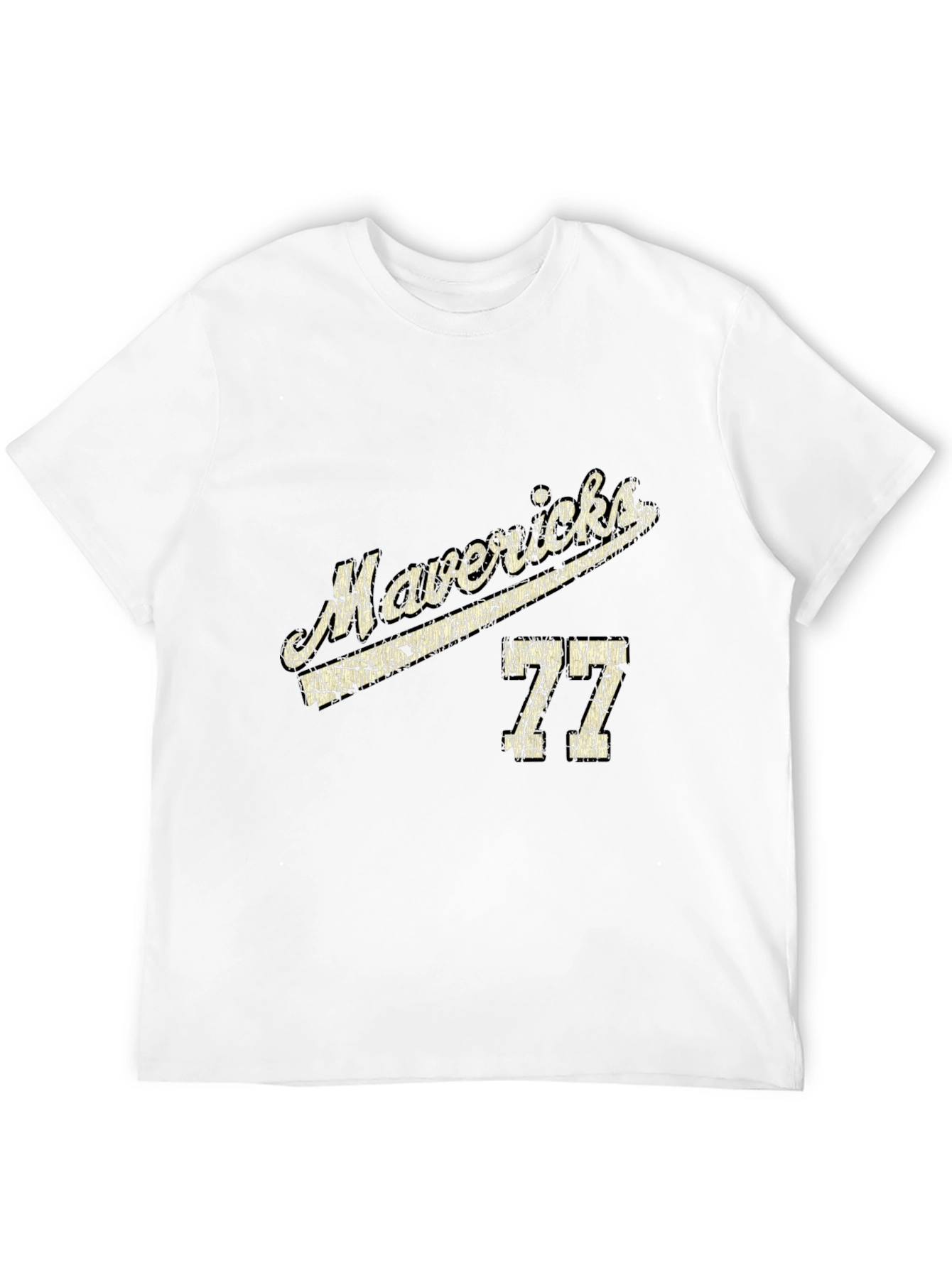 Mavericks 77 Black Cotton T-Shirt