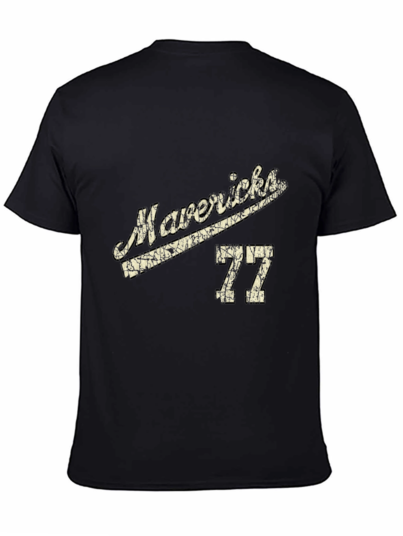 Mavericks 77 Black Cotton T-Shirt