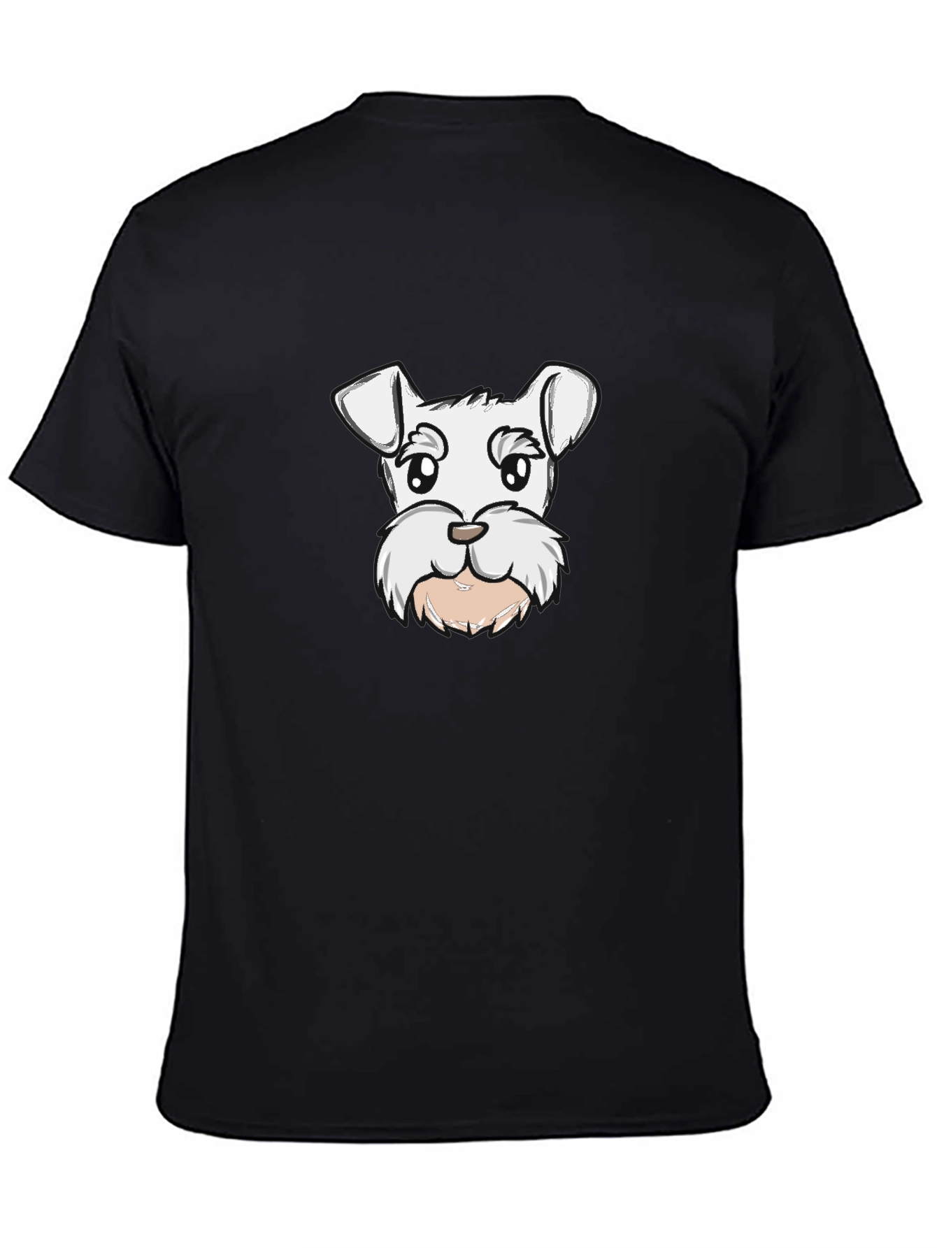 Dog Graphic Tee - Black Cotton Blend