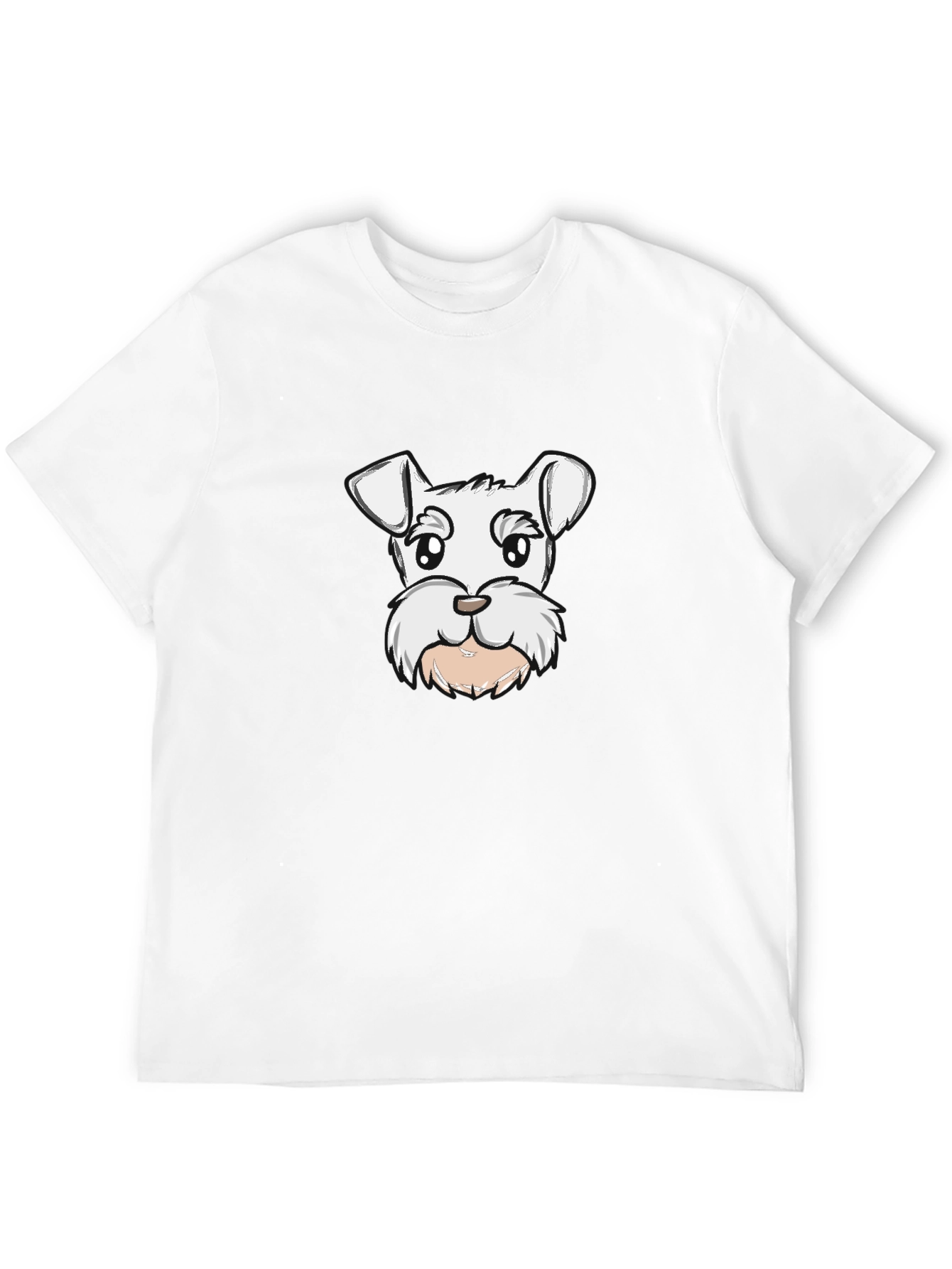 Dog Graphic Tee - Black Cotton Blend