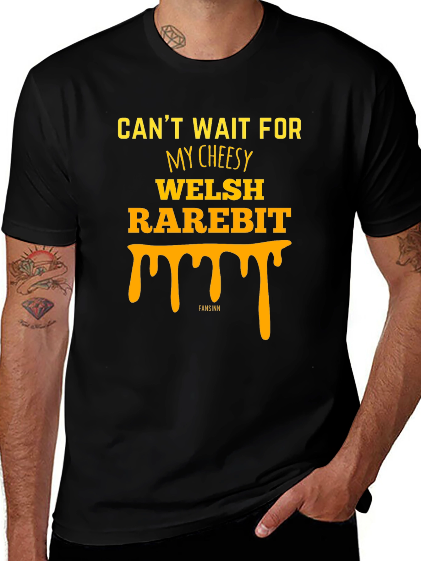 Welsh Rarebit Graphic Tee - Cheesy Food Lovers T-Shirt