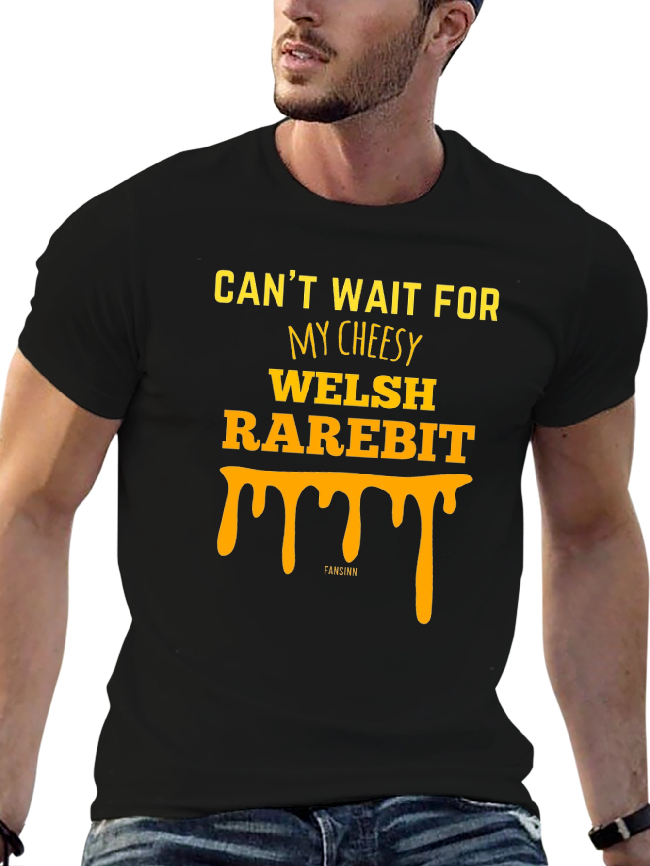 Welsh Rarebit Graphic Tee - Cheesy Food Lovers T-Shirt