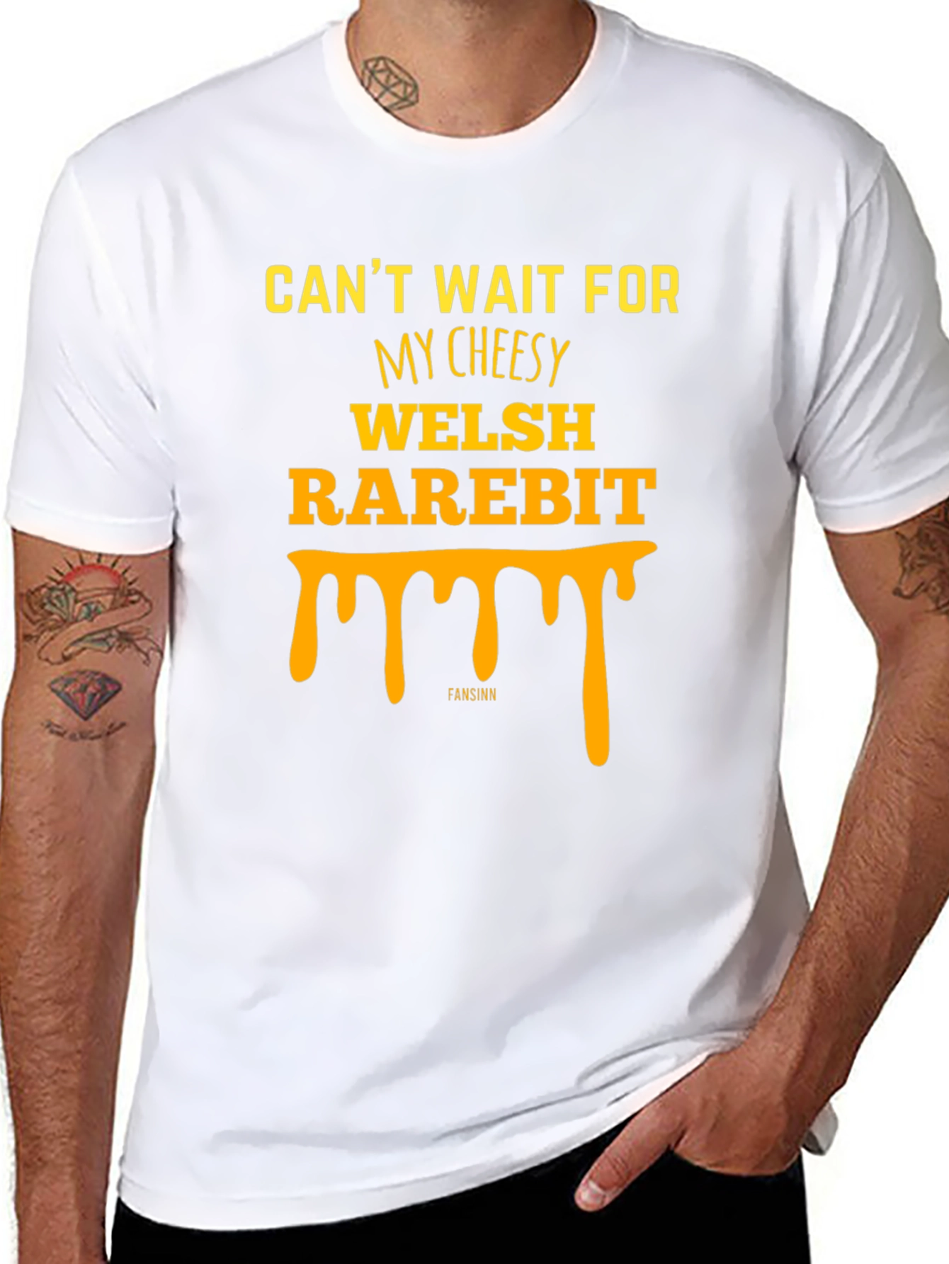 Welsh Rarebit Graphic Tee - Cheesy Food Lovers T-Shirt