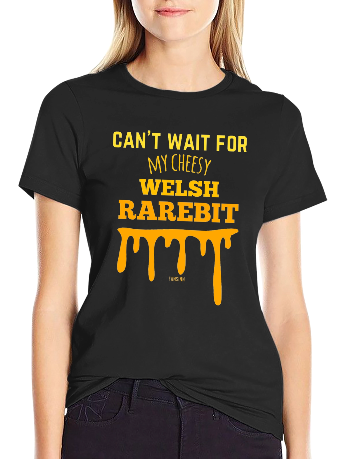 Welsh Rarebit Graphic Tee - Cheesy Food Lovers T-Shirt