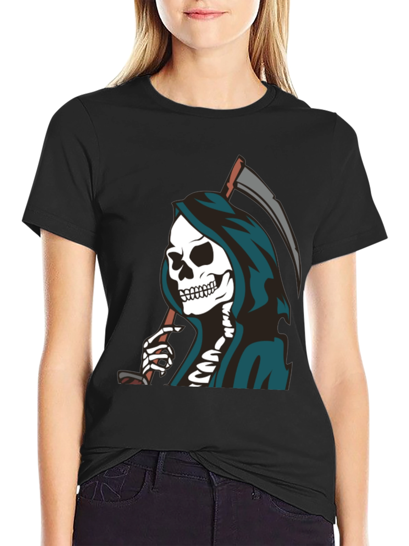 Grim Reaper Graphic Tee - Dark Humor T-Shirt