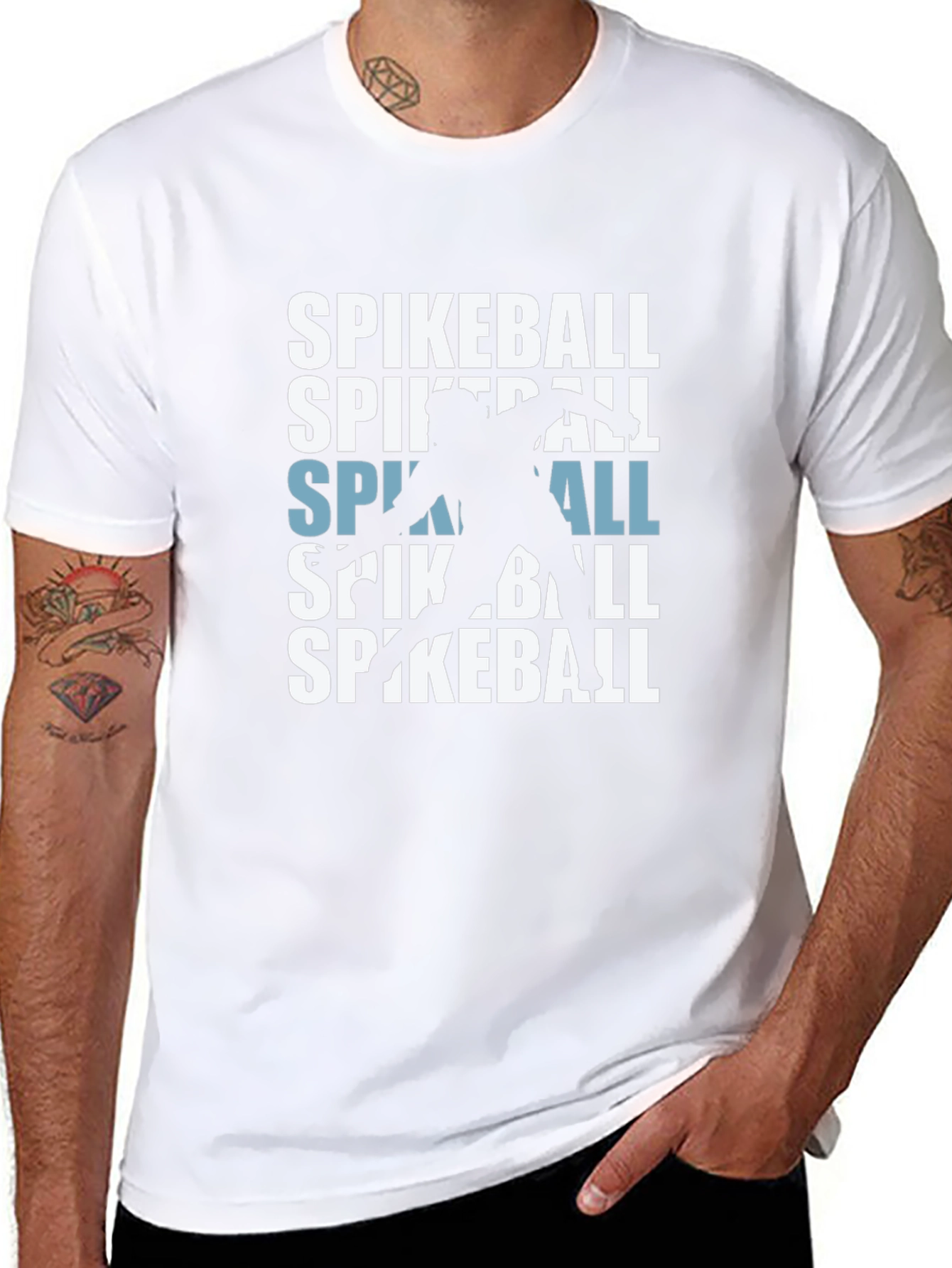 Spikeball Graphic Tee - Black Cotton Blend
