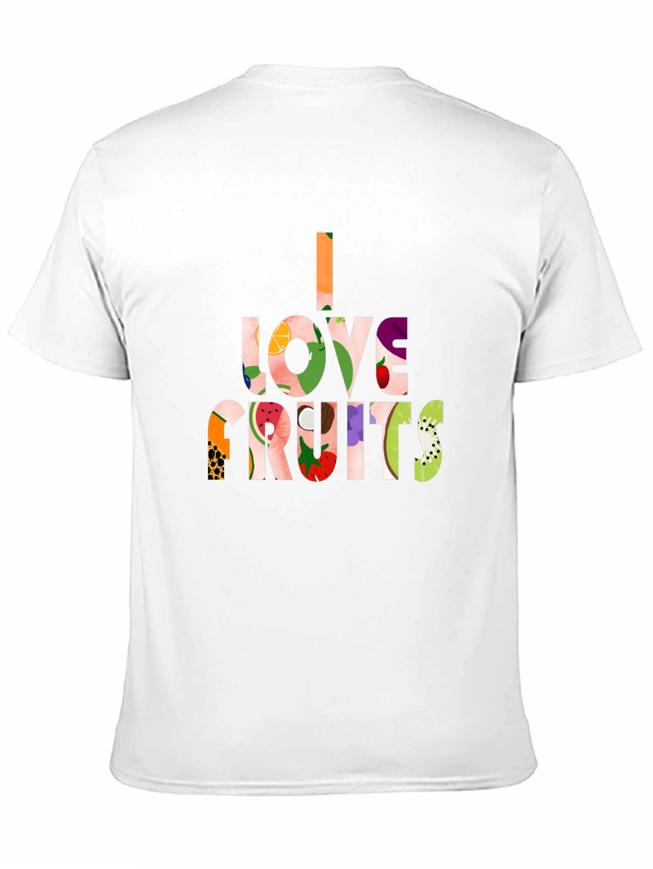 I Love Fruits Black T-Shirt