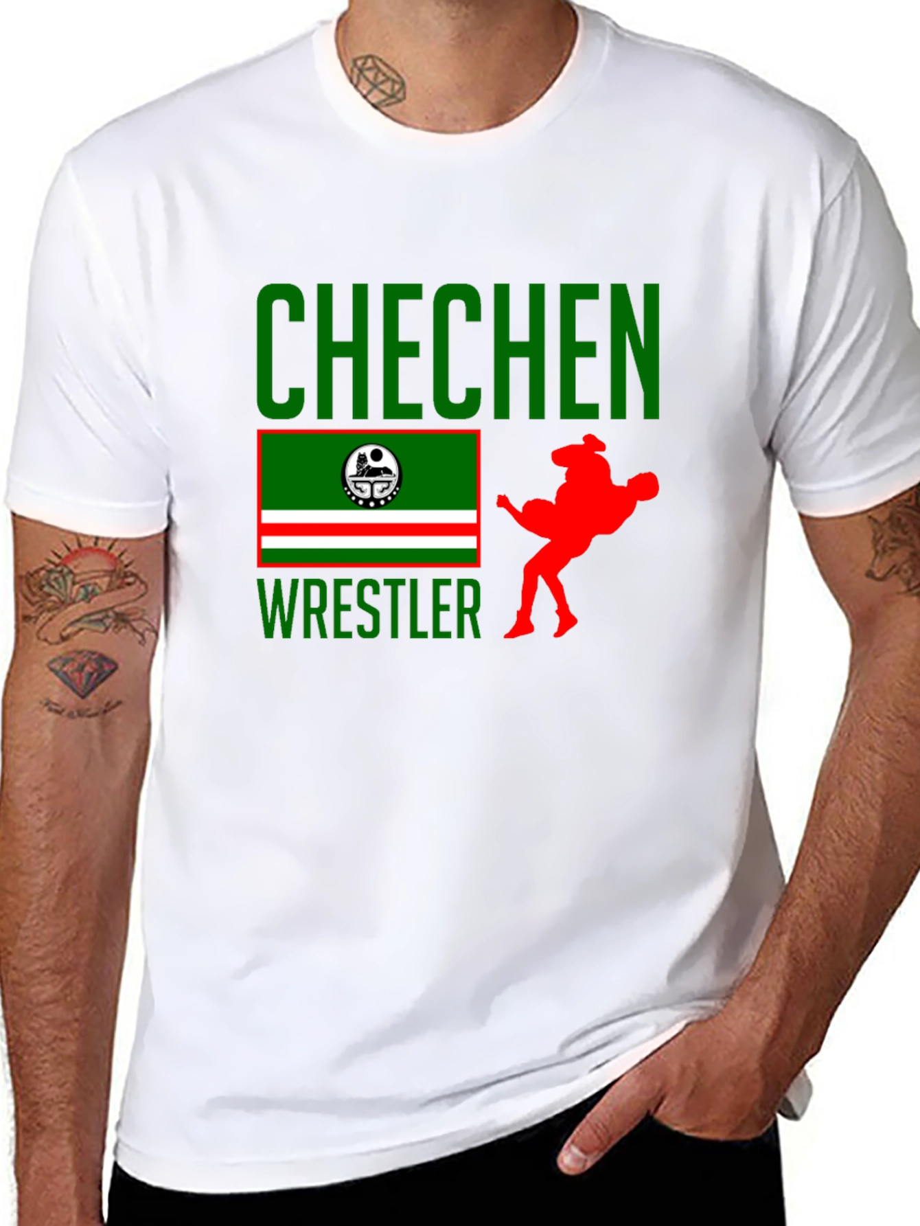 Chechen Wrestler Graphic Tee
