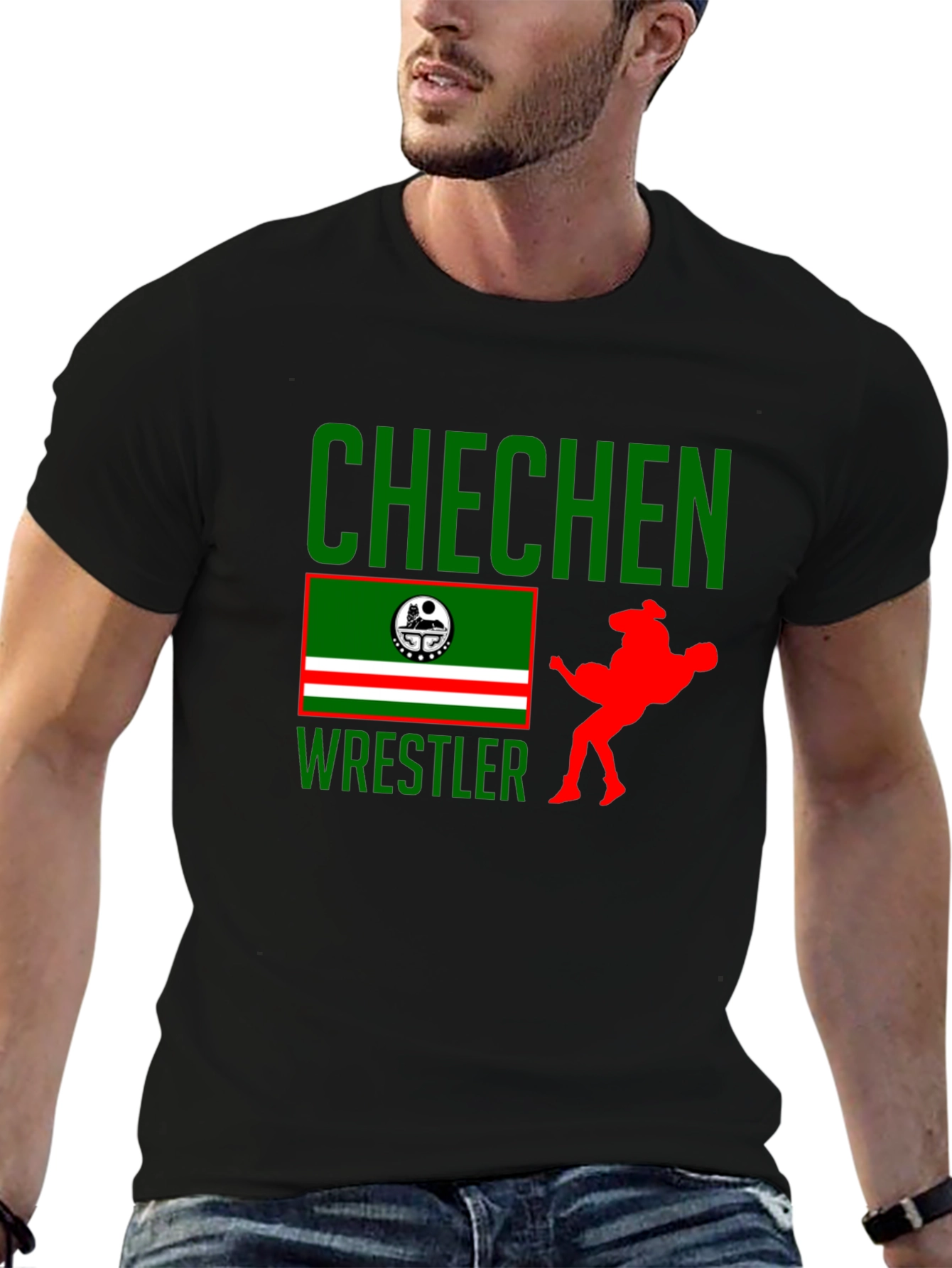 Chechen Wrestler Graphic Tee