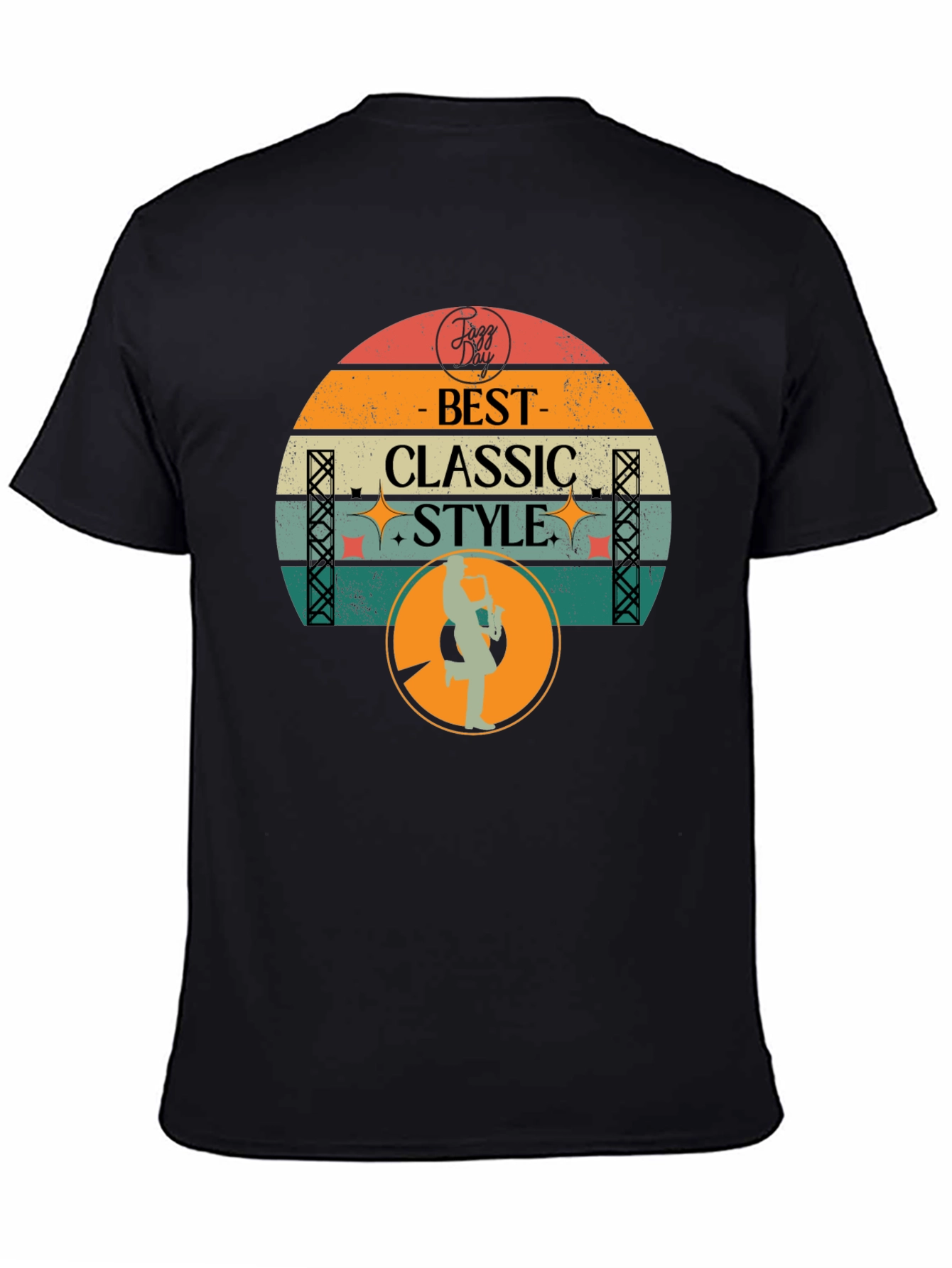 Retro Jazz Day Best Classic Style Graphic T-Shirt