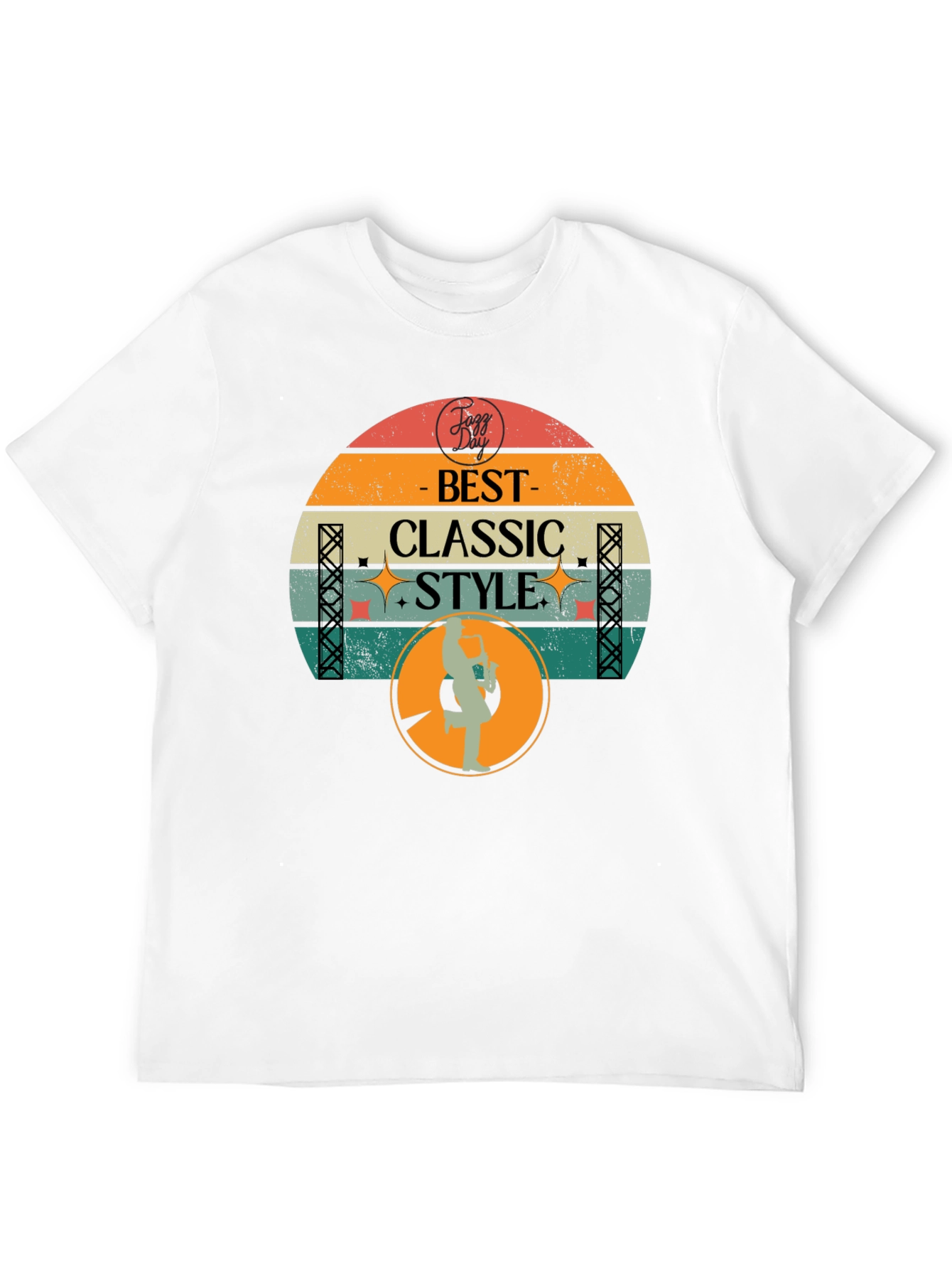 Retro Jazz Day Best Classic Style Graphic T-Shirt