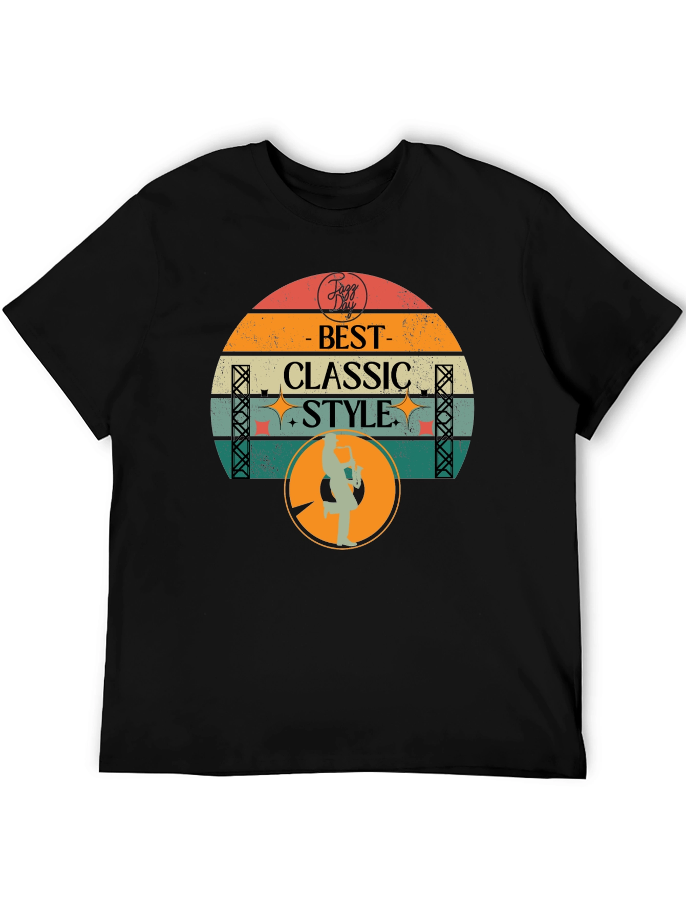 Retro Jazz Day Best Classic Style Graphic T-Shirt