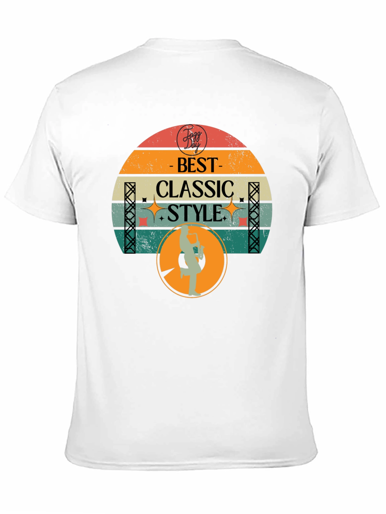 Retro Jazz Day Best Classic Style Graphic T-Shirt