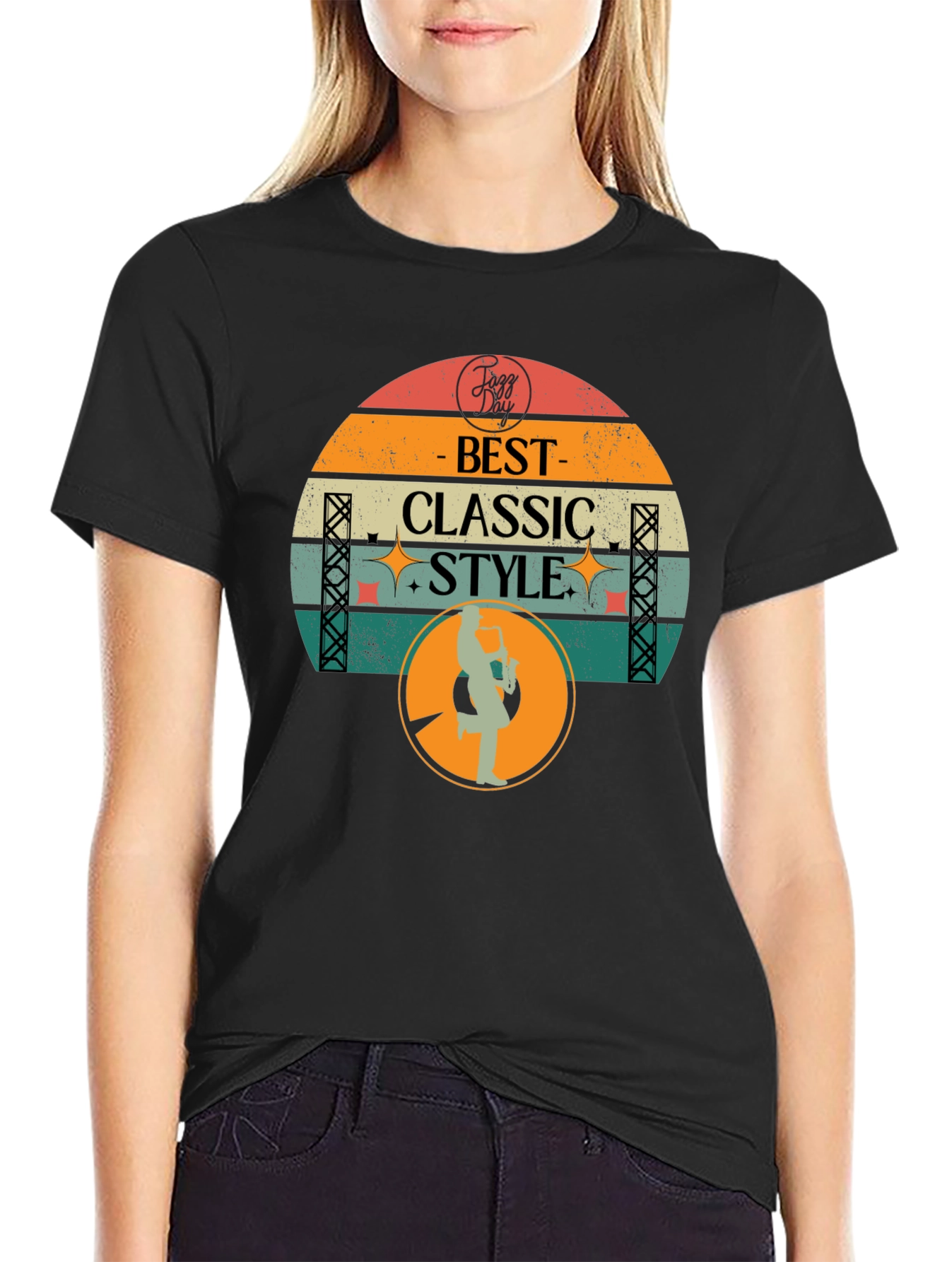 Retro Jazz Day Best Classic Style Graphic T-Shirt