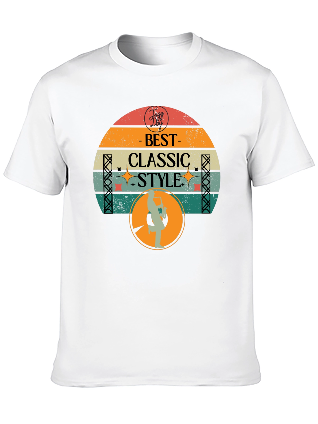 Retro Jazz Day Best Classic Style Graphic T-Shirt