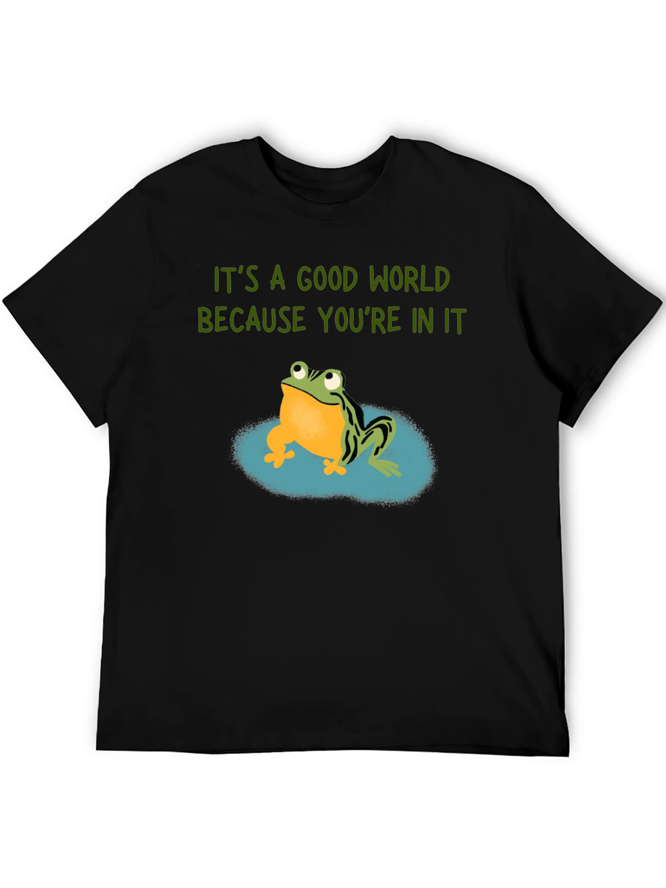 Frog Graphic Tee - Its A Good World