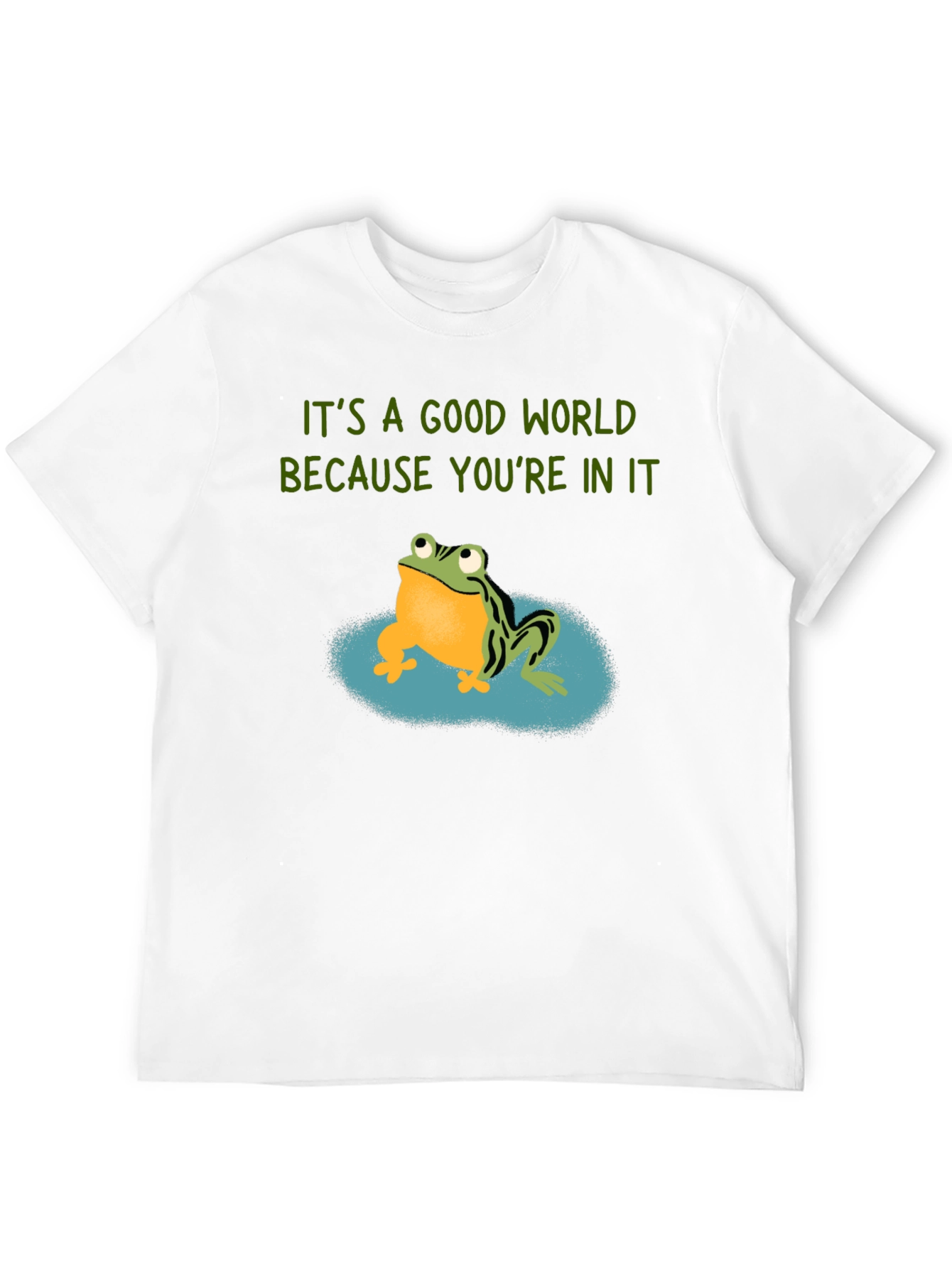 Frog Graphic Tee - Its A Good World