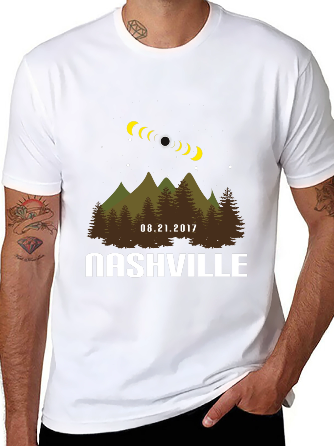 Nashville Eclipse T-Shirt: Total Solar Eclipse Souvenir