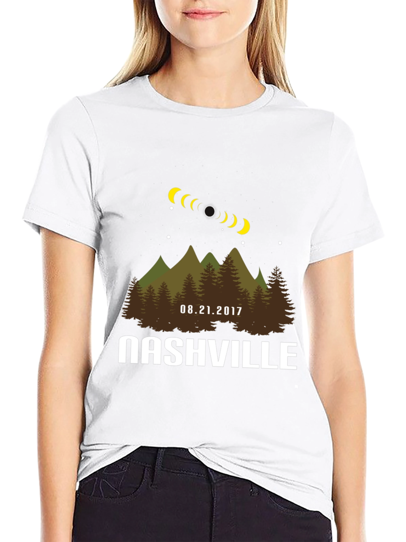 Nashville Eclipse T-Shirt: Total Solar Eclipse Souvenir